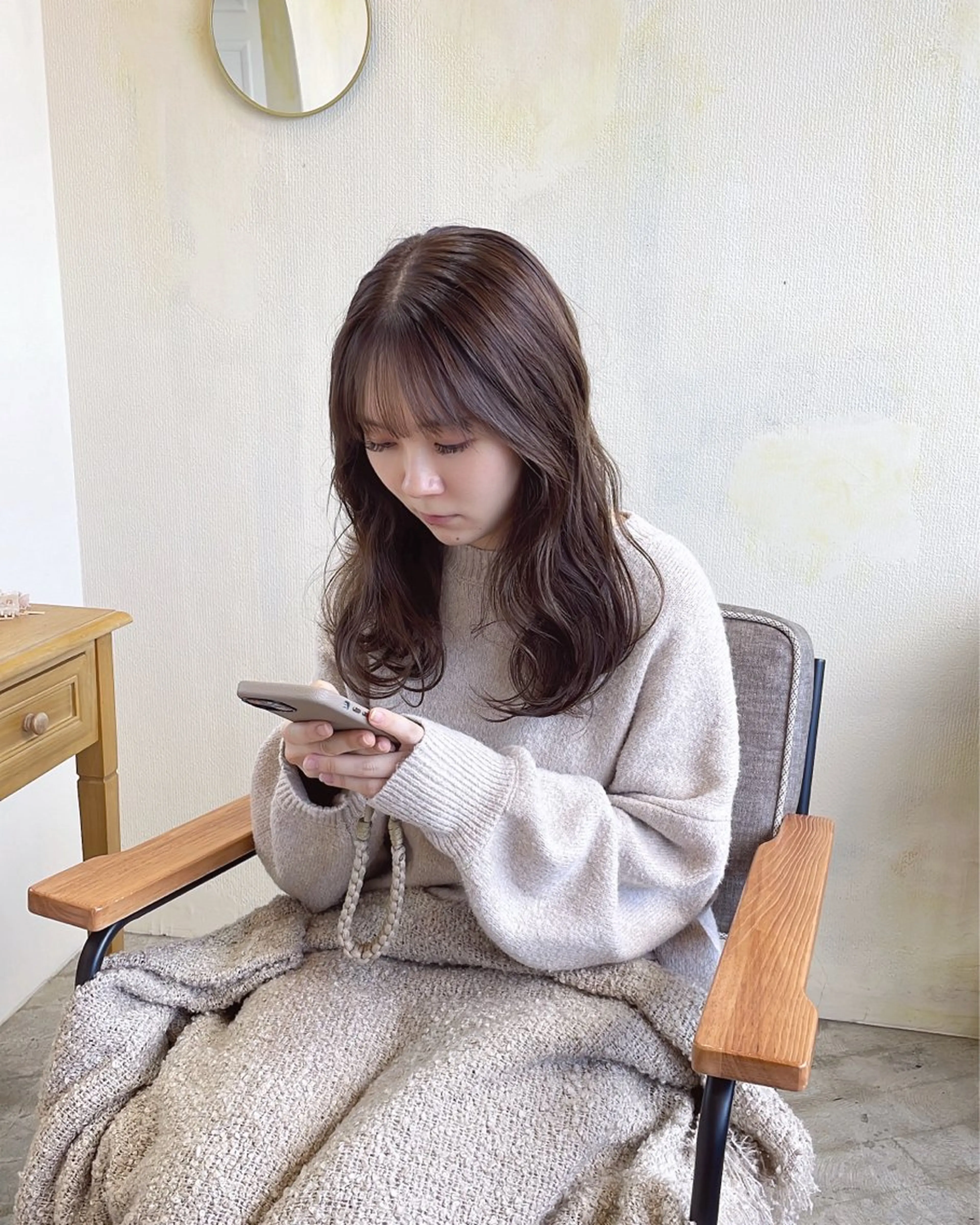 ロング カラー R-5 shonandai所属・🍋透け感カラー🍃 オリーブ🍐Kahoのヘアスタイル