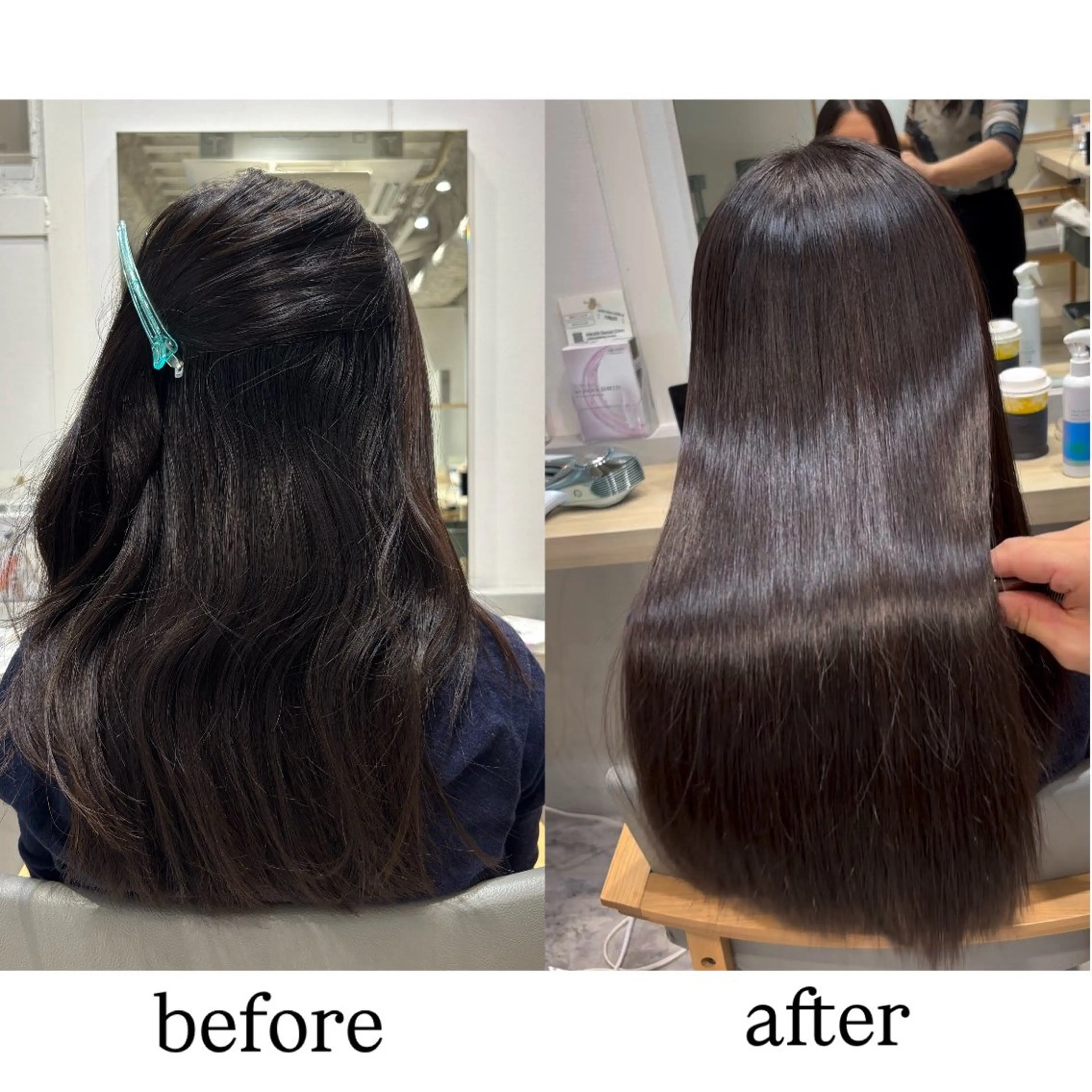 セミロング 縮毛矯正 縮毛矯正 髪質改善/縮毛矯正/ クロサカ ユウナのヘアスタイル