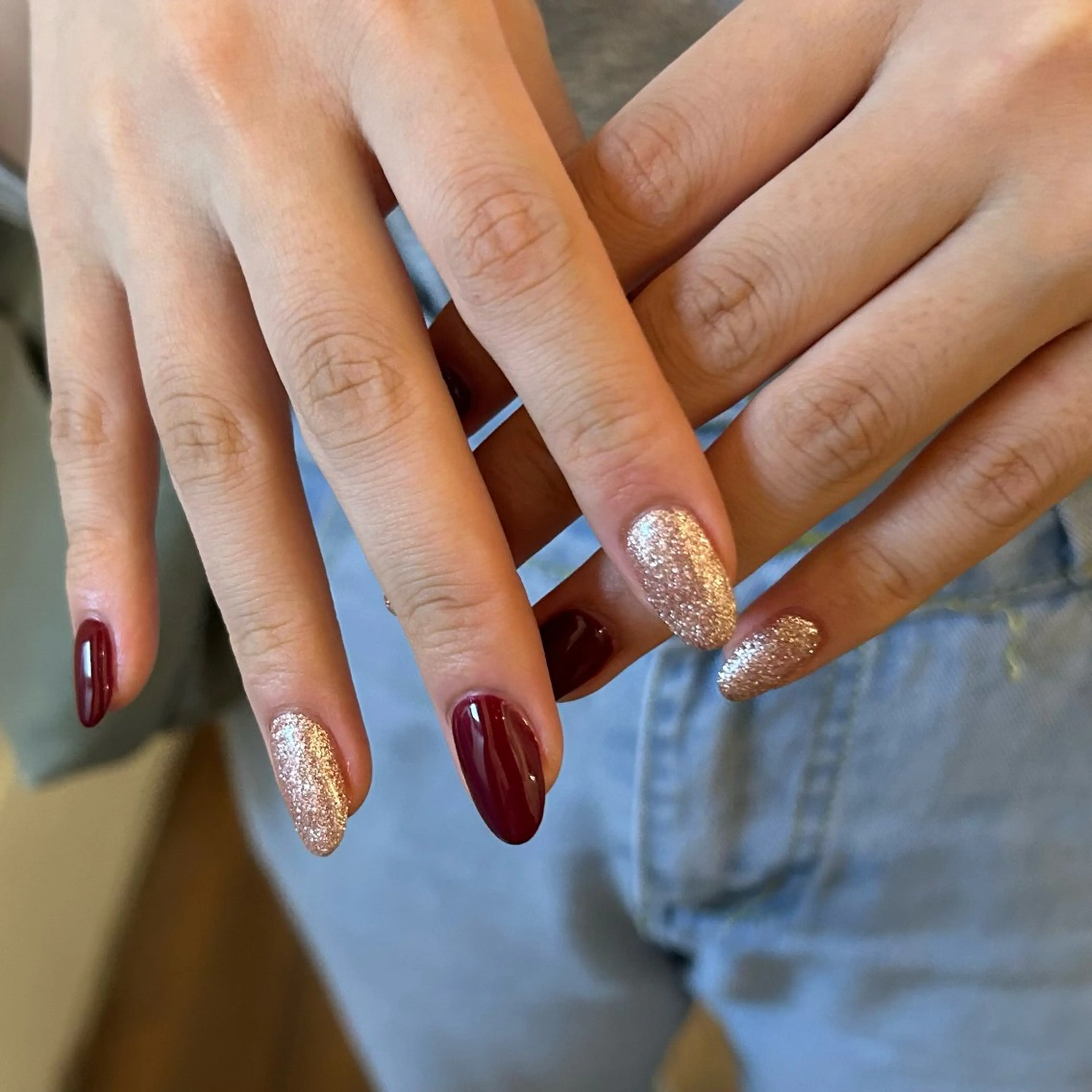 ネイル ワンカラーネイル ハンドネイル ten nail salon　かえでのネイルデザイン