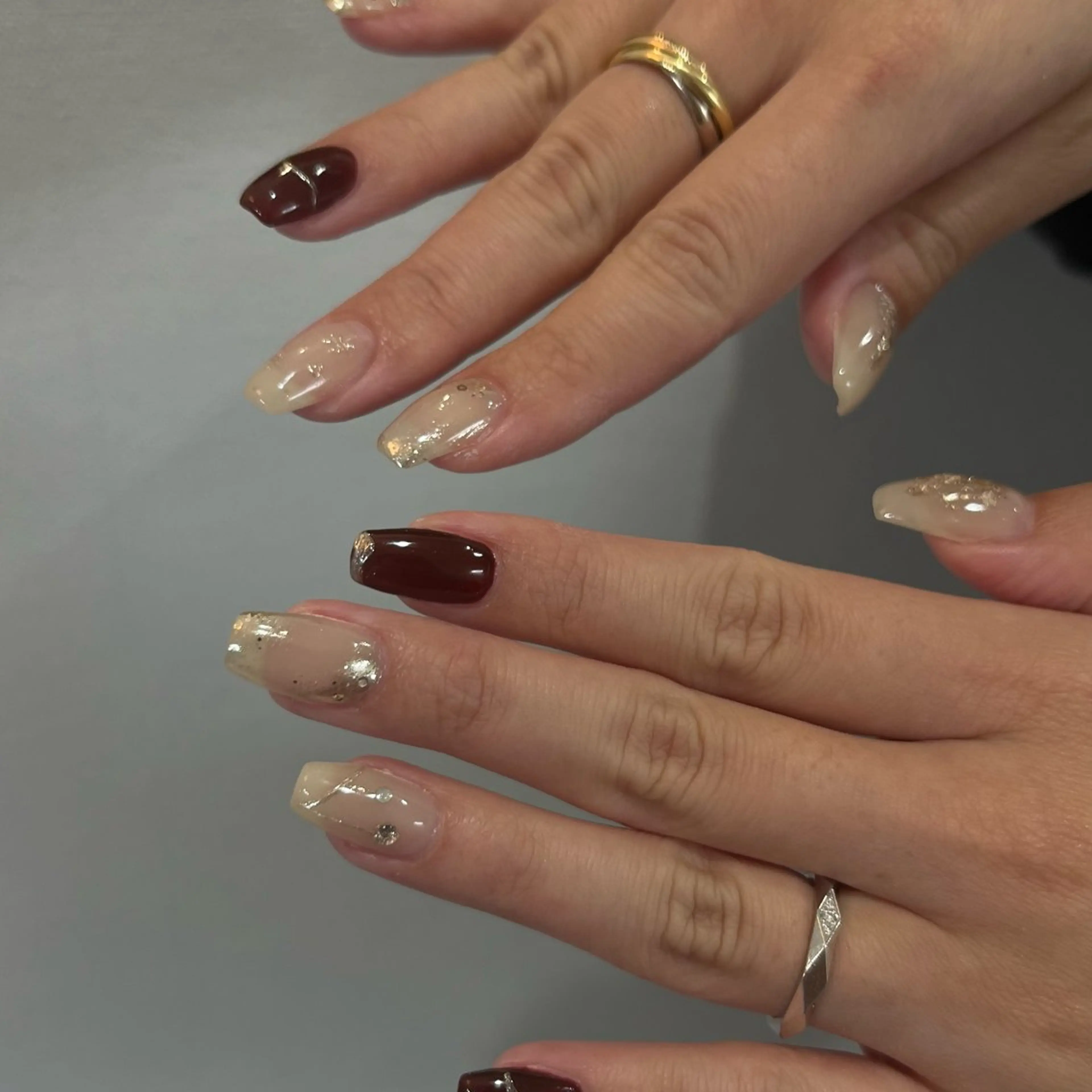 ネイル ハンドネイル Ray. ちゅるん系ニュアンスのネイルデザイン