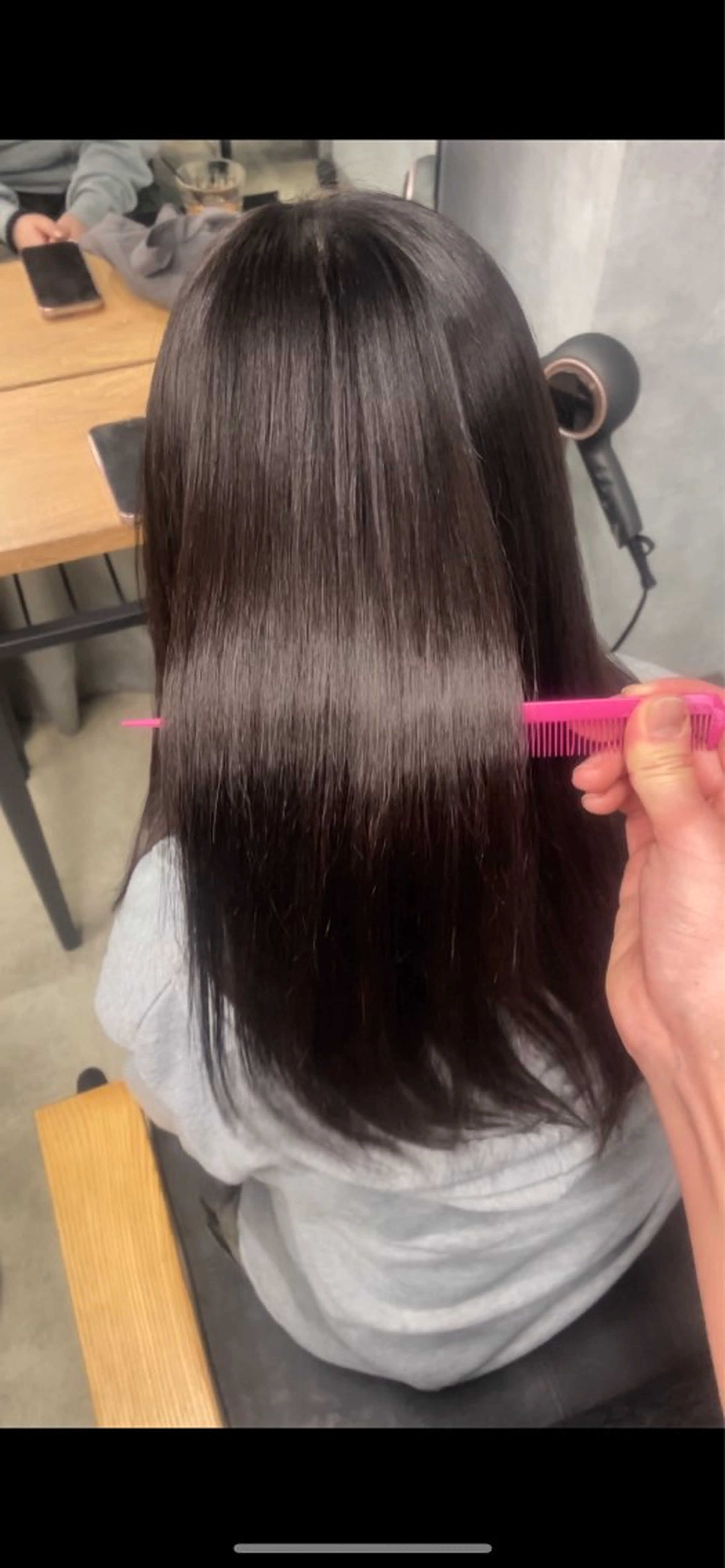 セミロング 髪質改善 縮毛矯正 トリートメント 🩵Lutia新宿 ヒイラギ🩵のヘアスタイル