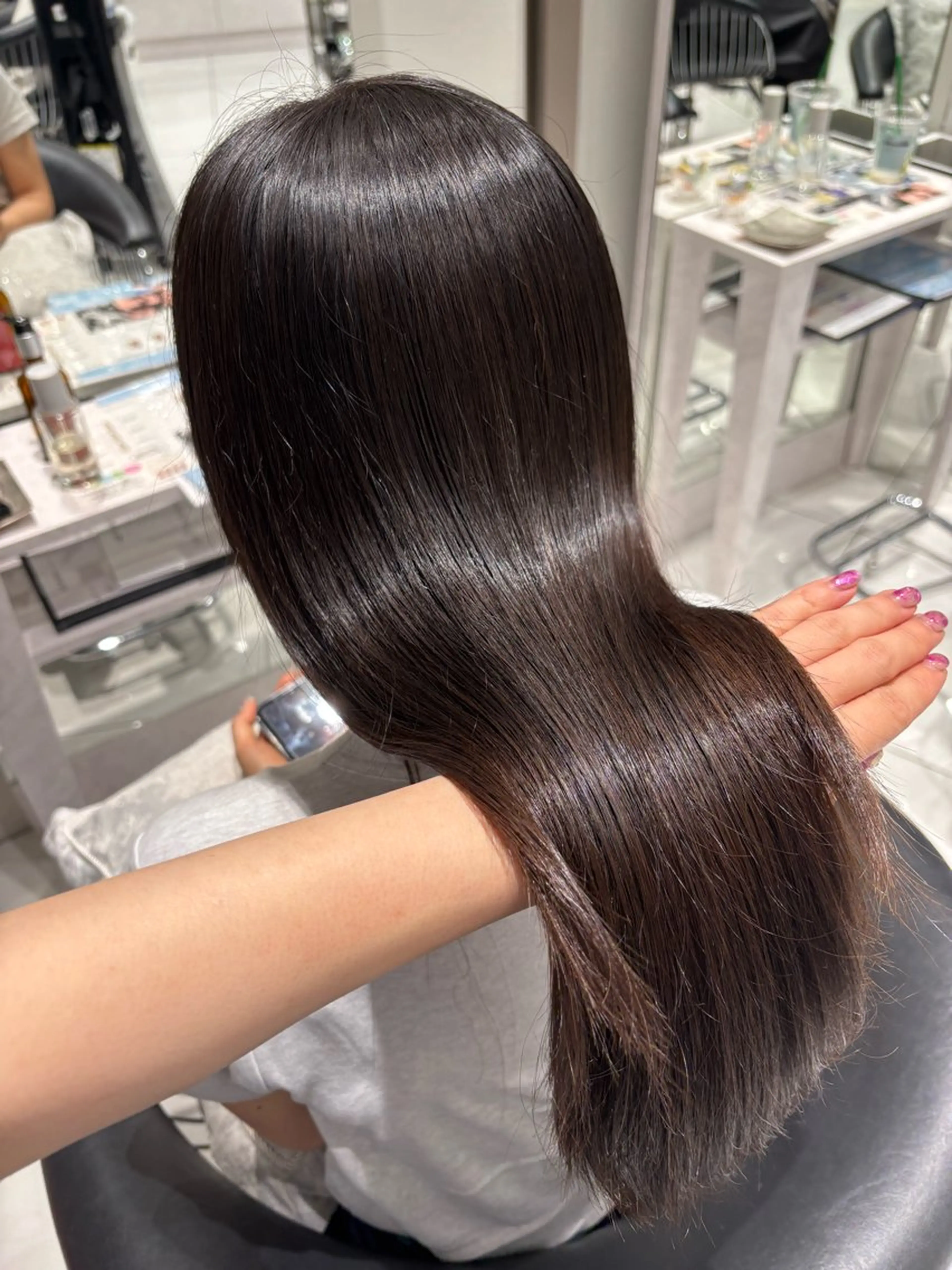 Sakuraෆ˚* 暗髪×まつパ🖤🥀のヘアスタイル