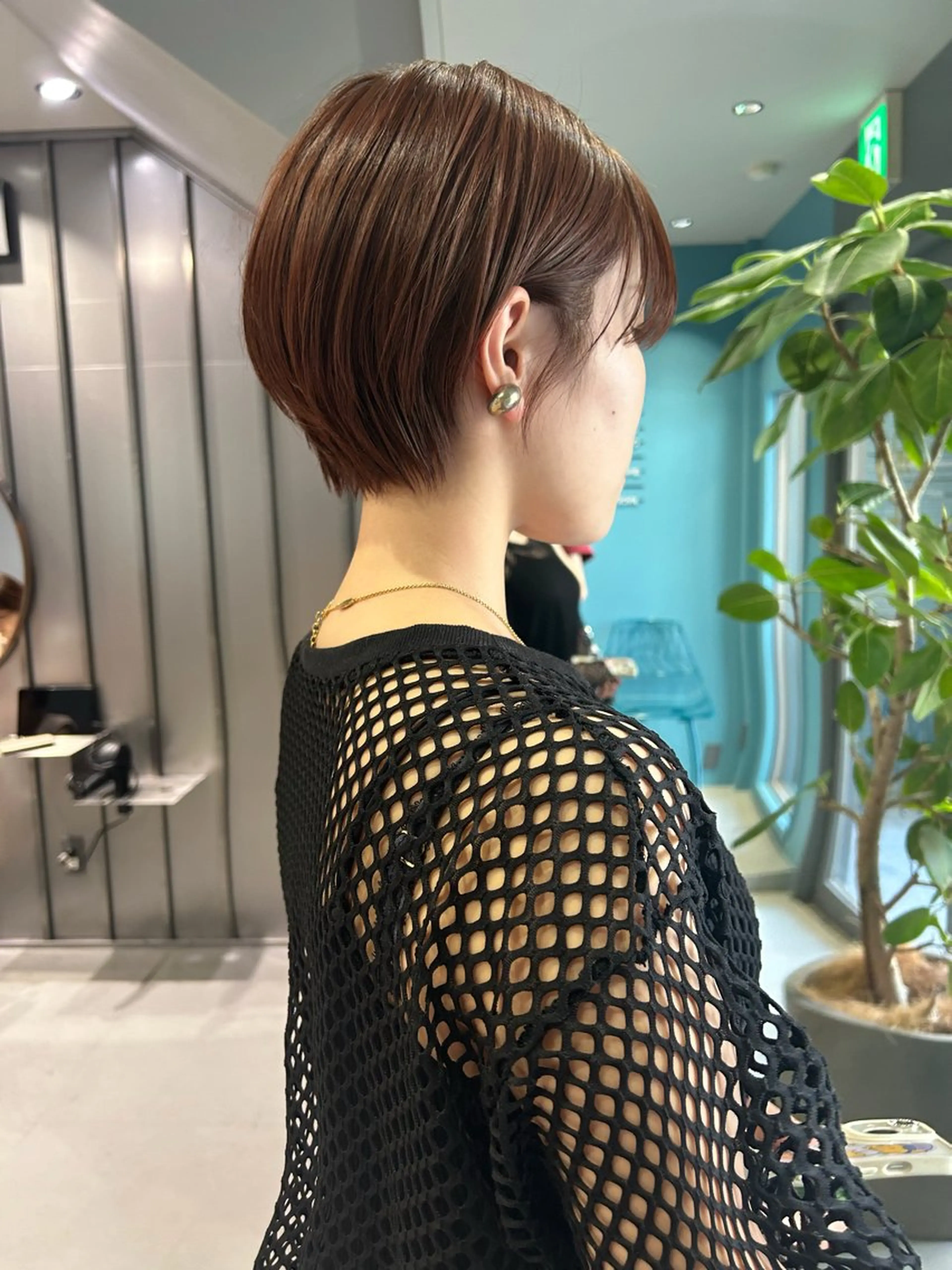 ショート カラー ブラウンカラー オレンジ オレンジブラウン 髪質改善 urara/ショート /透明感カラーのヘアスタイル