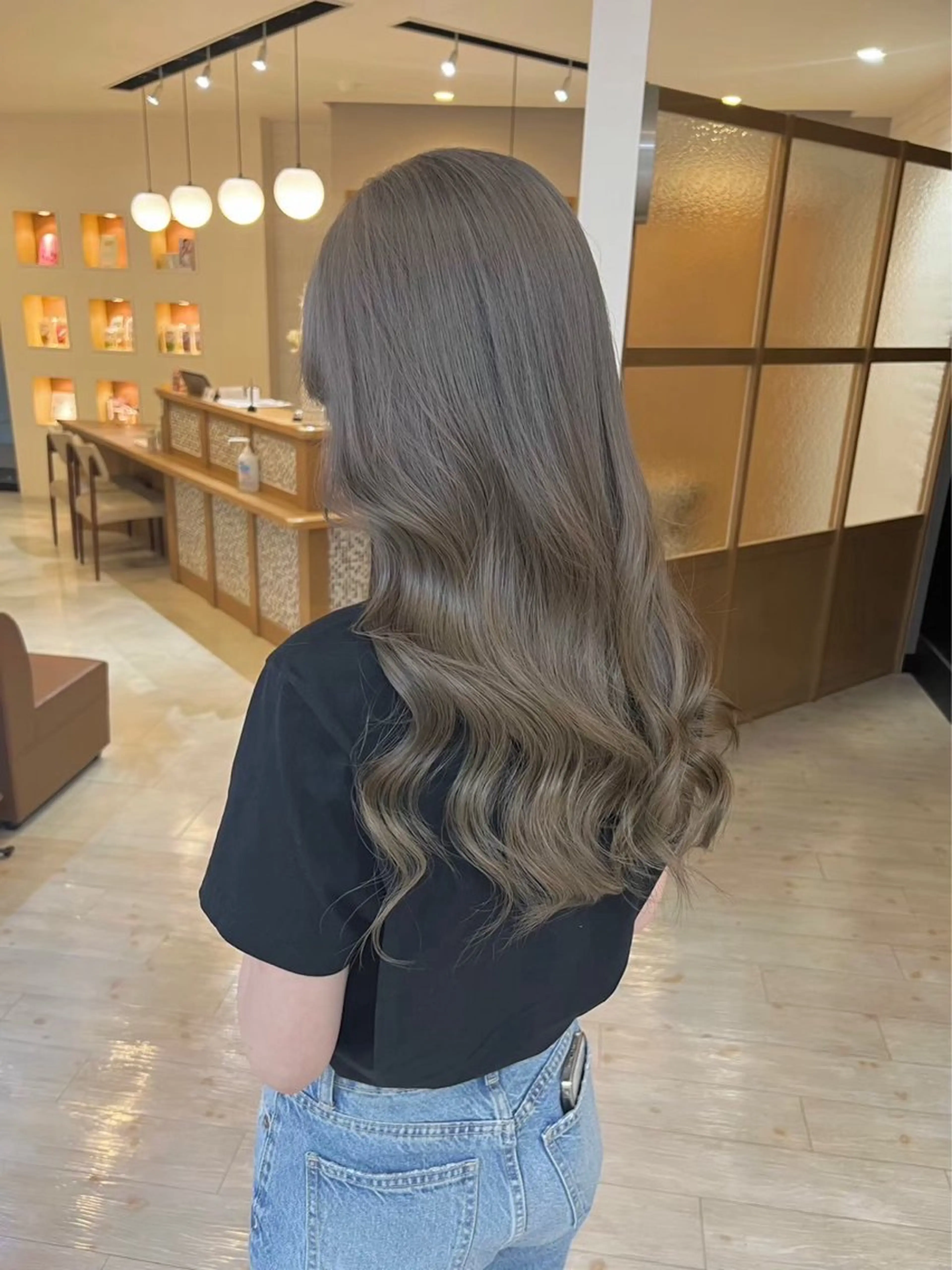 ロング カット ヘアカラー Chere rosso所属・✨頭身浴無料 -chere-金剛店のヘアスタイル