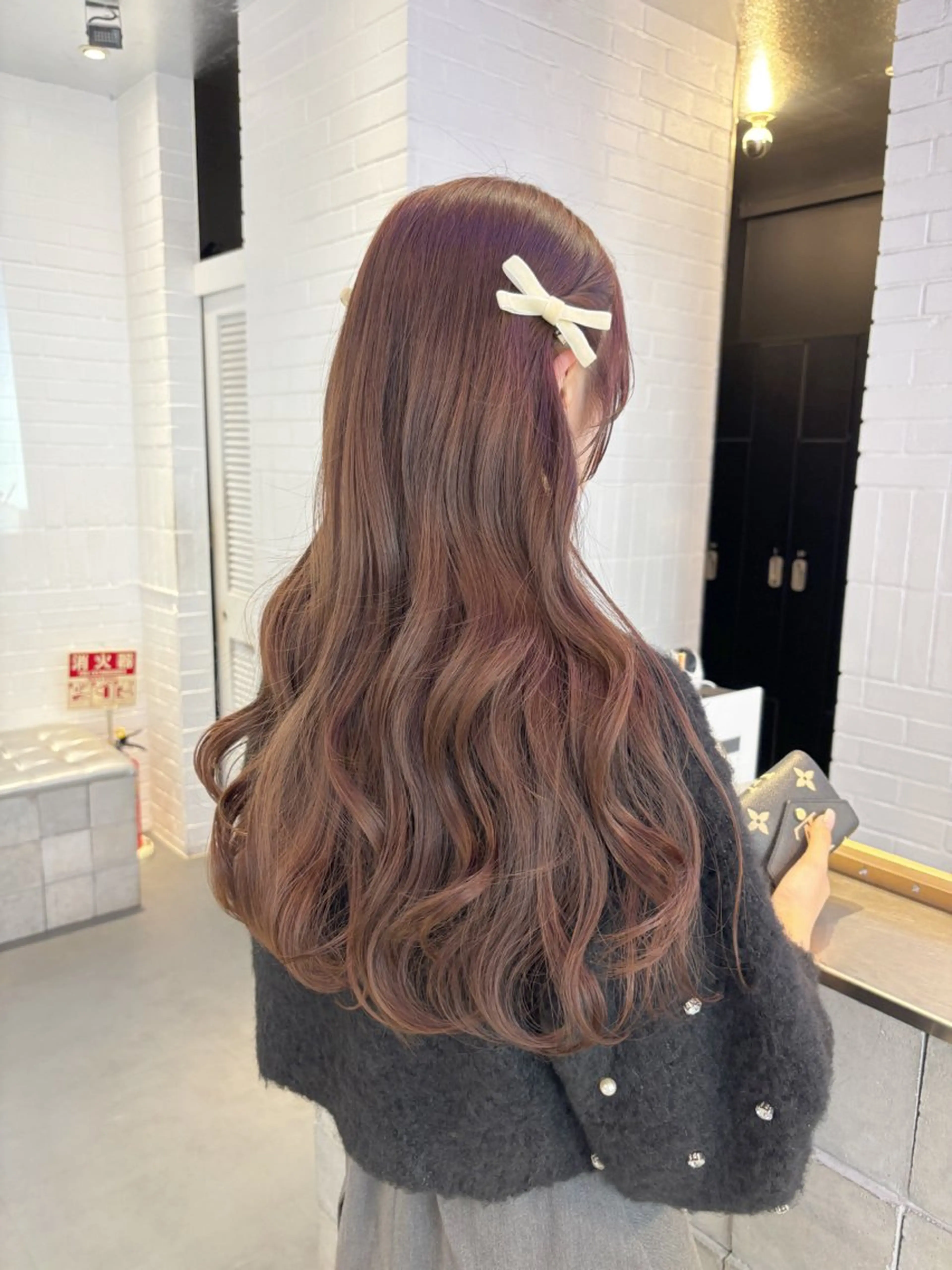 ロング カラー ヘアアレンジ ブラウンカラー モカブラウン ヘアカラー トリートメント ヘアセット レイヤーカット指名 No.1💖マユカのヘアスタイル