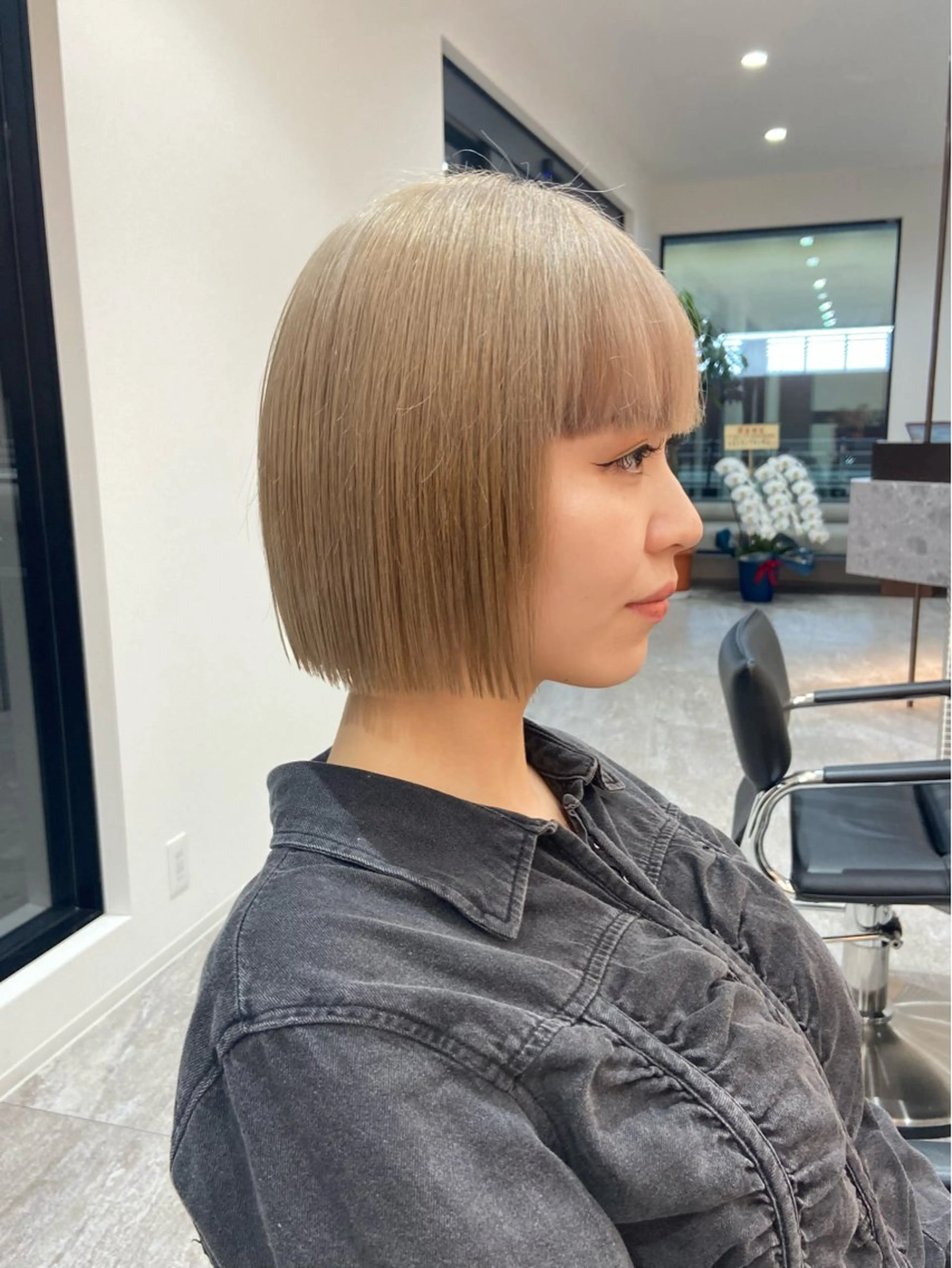 ショート カラー ハイトーンカラー ボブ 福田 文太のヘアスタイル