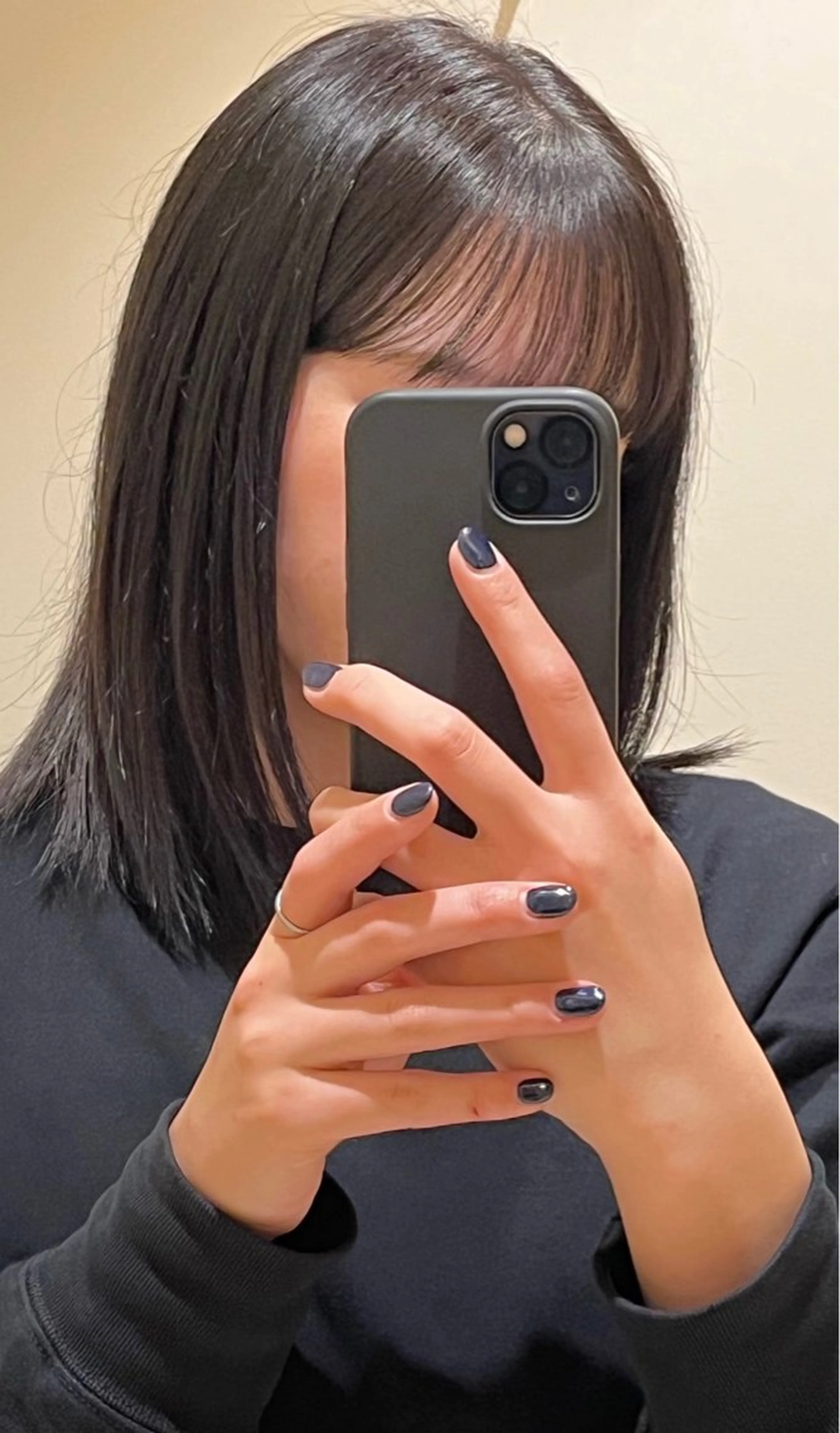 カラー 黒髪 【arc】 佐藤未希穂/レイヤーのヘアスタイル