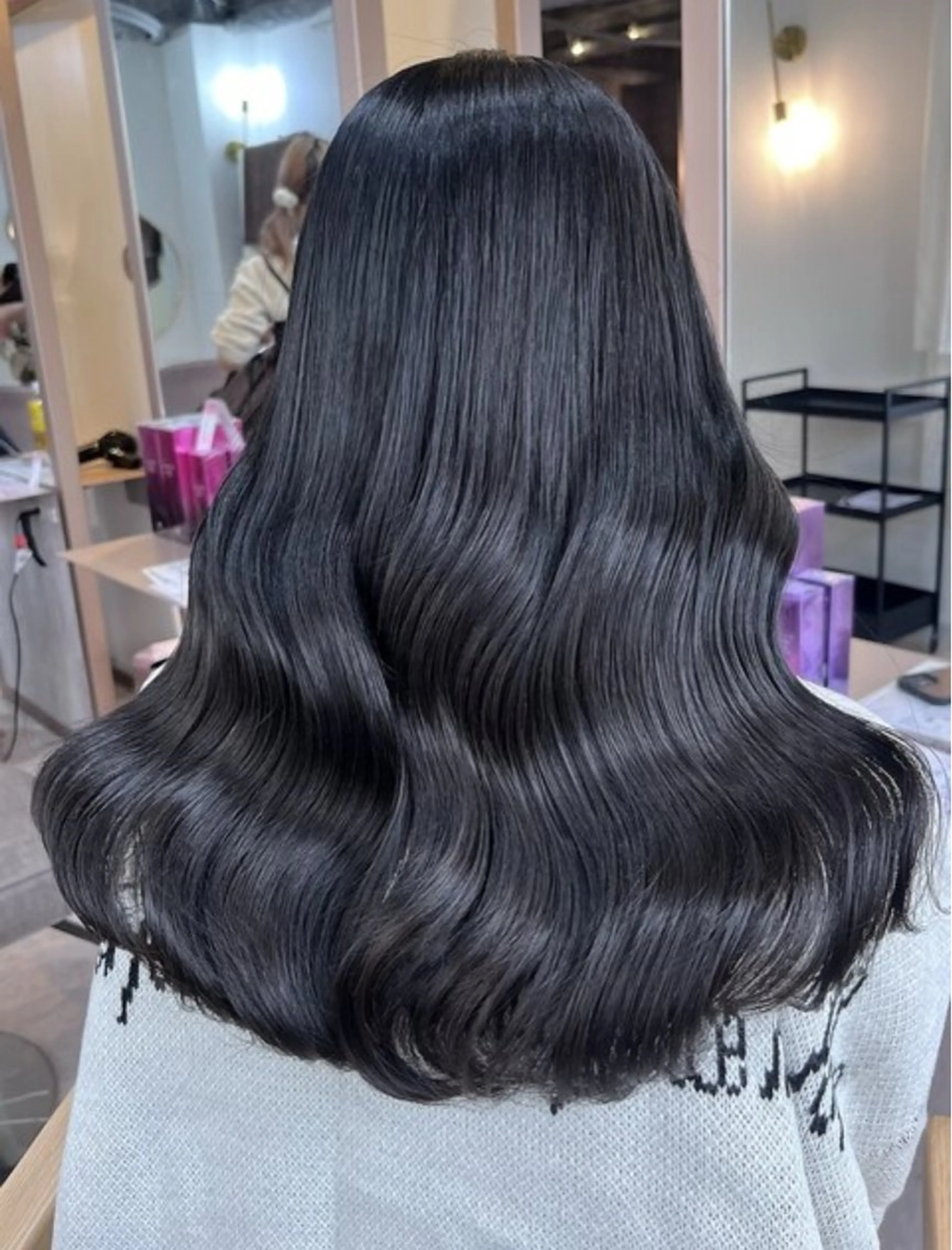 ロング 💘Kurea💘 艶髪/韓国/暗髪のヘアスタイル