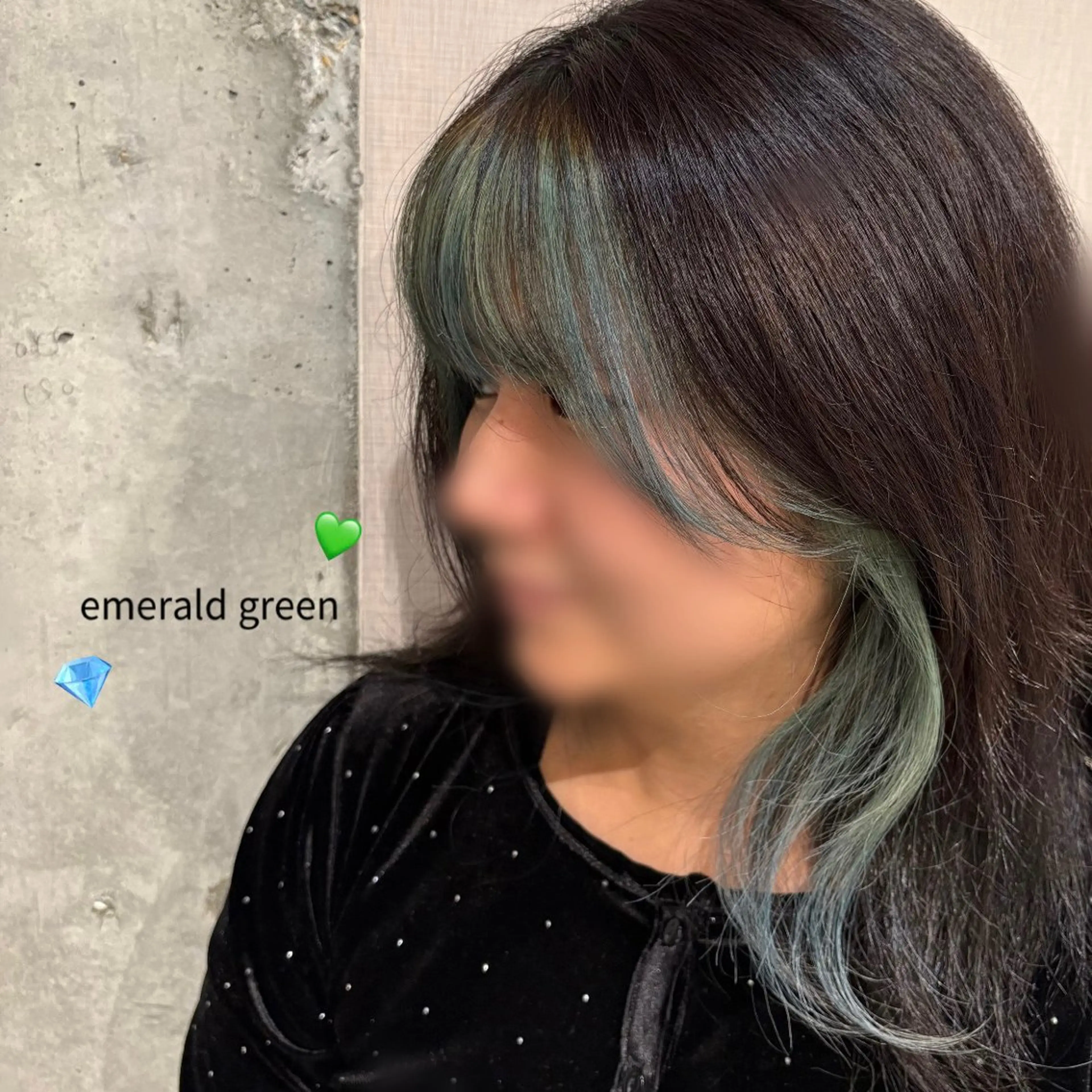 カラー イヤリングカラー ヘアカラー ⭐️透明感カラー🧤 チサ🌀のヘアスタイル