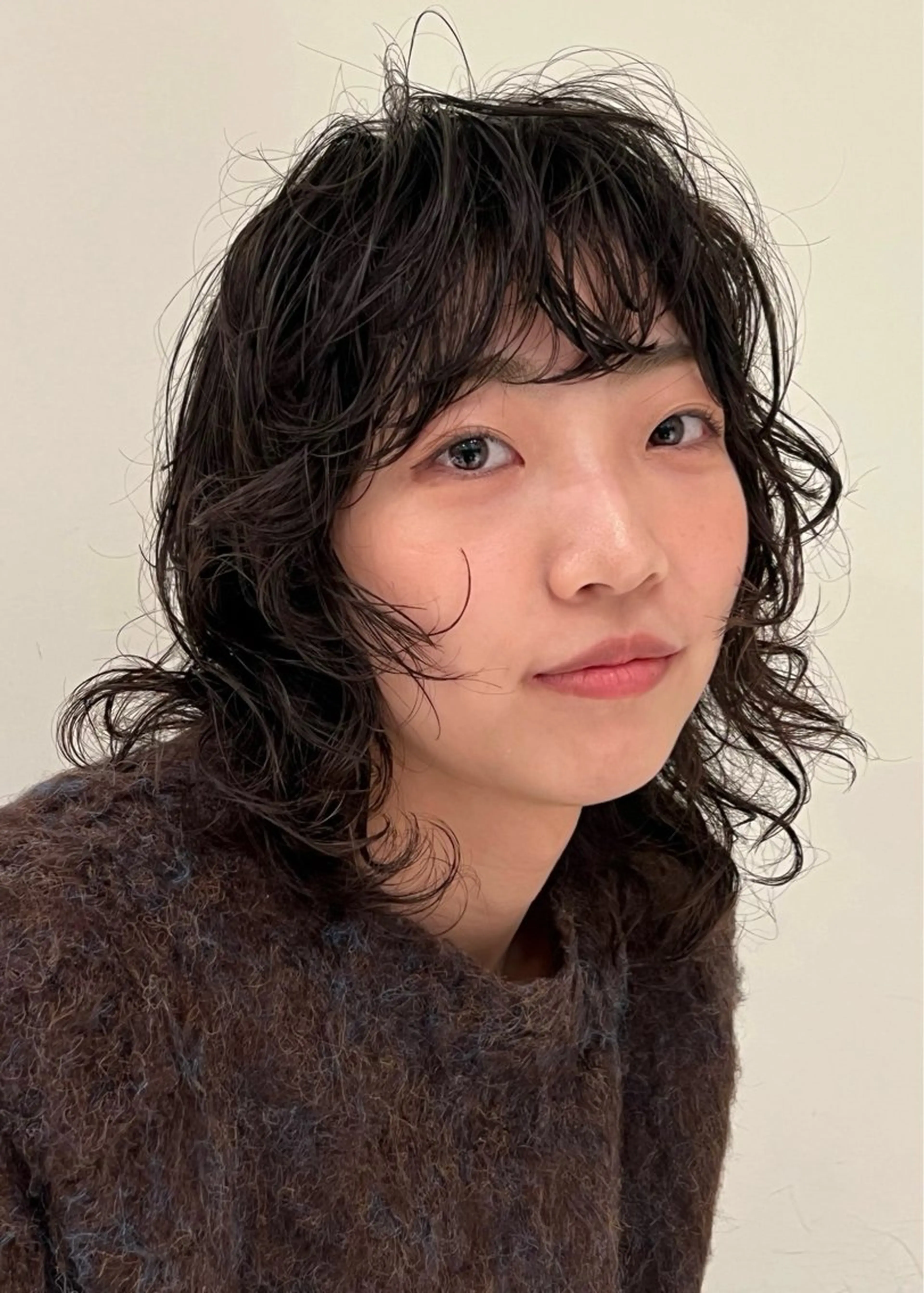 ミディアム パーマ 田邉 海斗のヘアスタイル