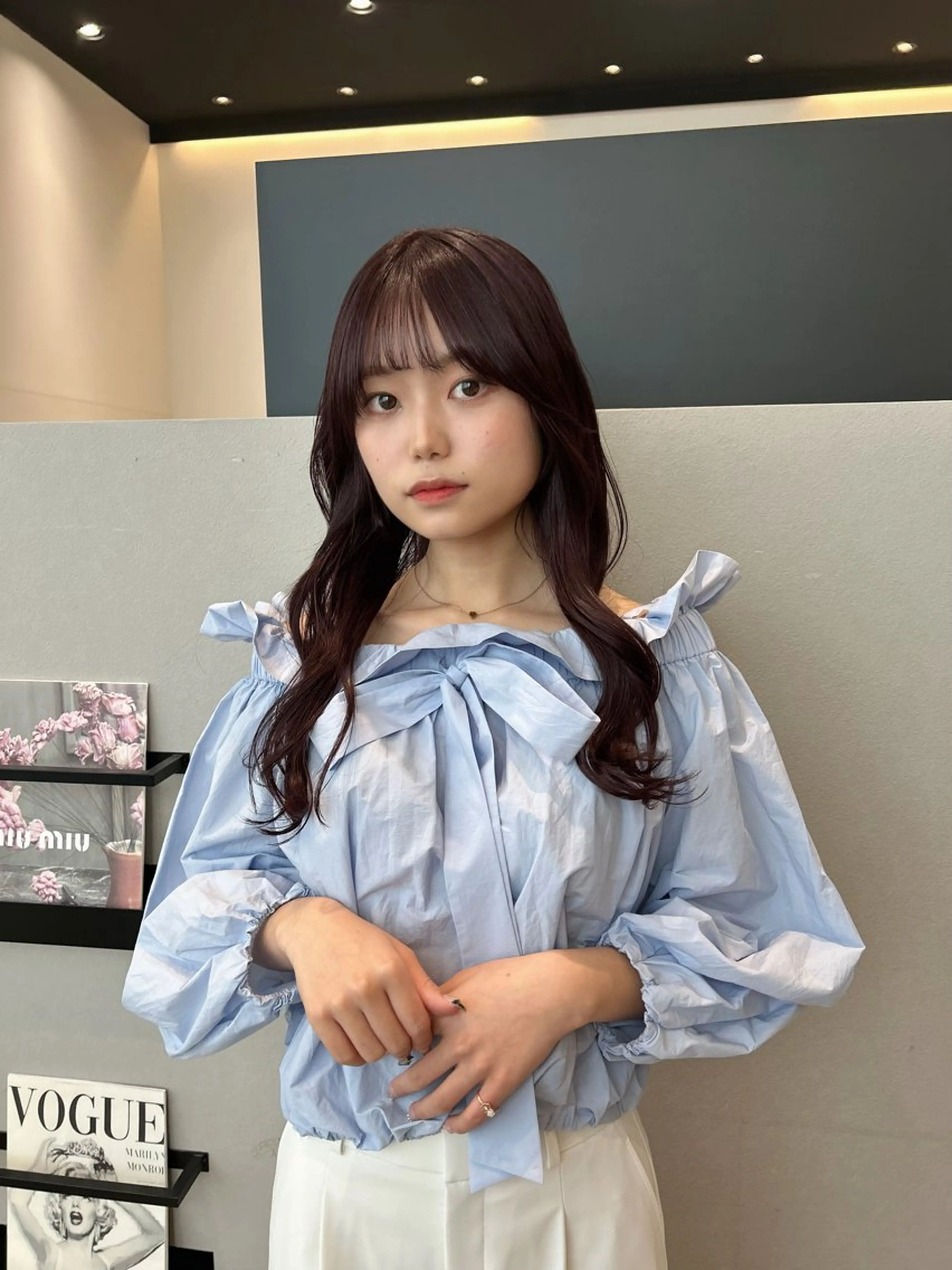 ロング レイヤーカット ローレイヤー ktwo☆ 暗艶髪☆姫野琳のヘアスタイル