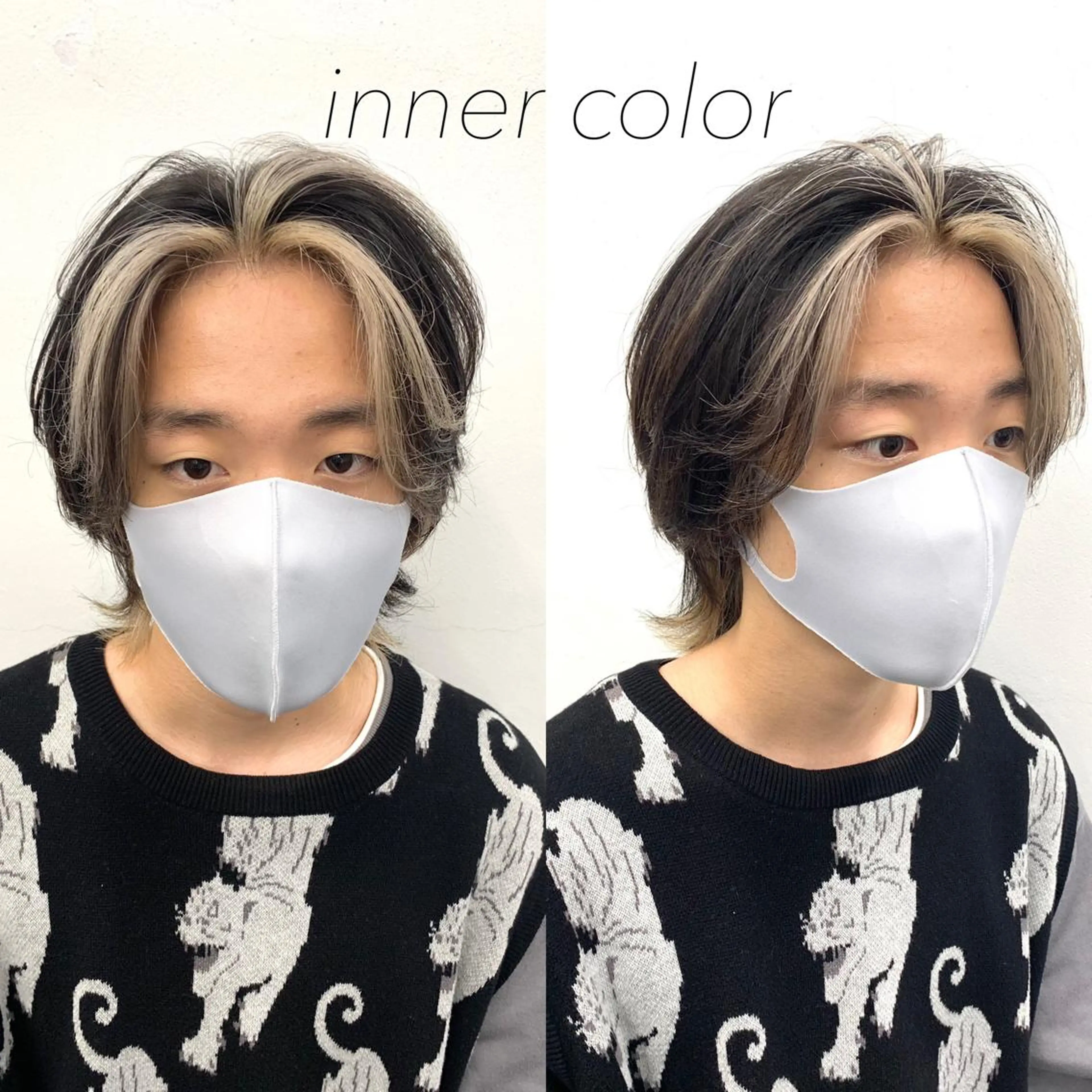 ショート カラー ミストバング フェイスフレーミング インナーカラー レイヤーカット/艶髪 ✨💭KIRARIのヘアスタイル