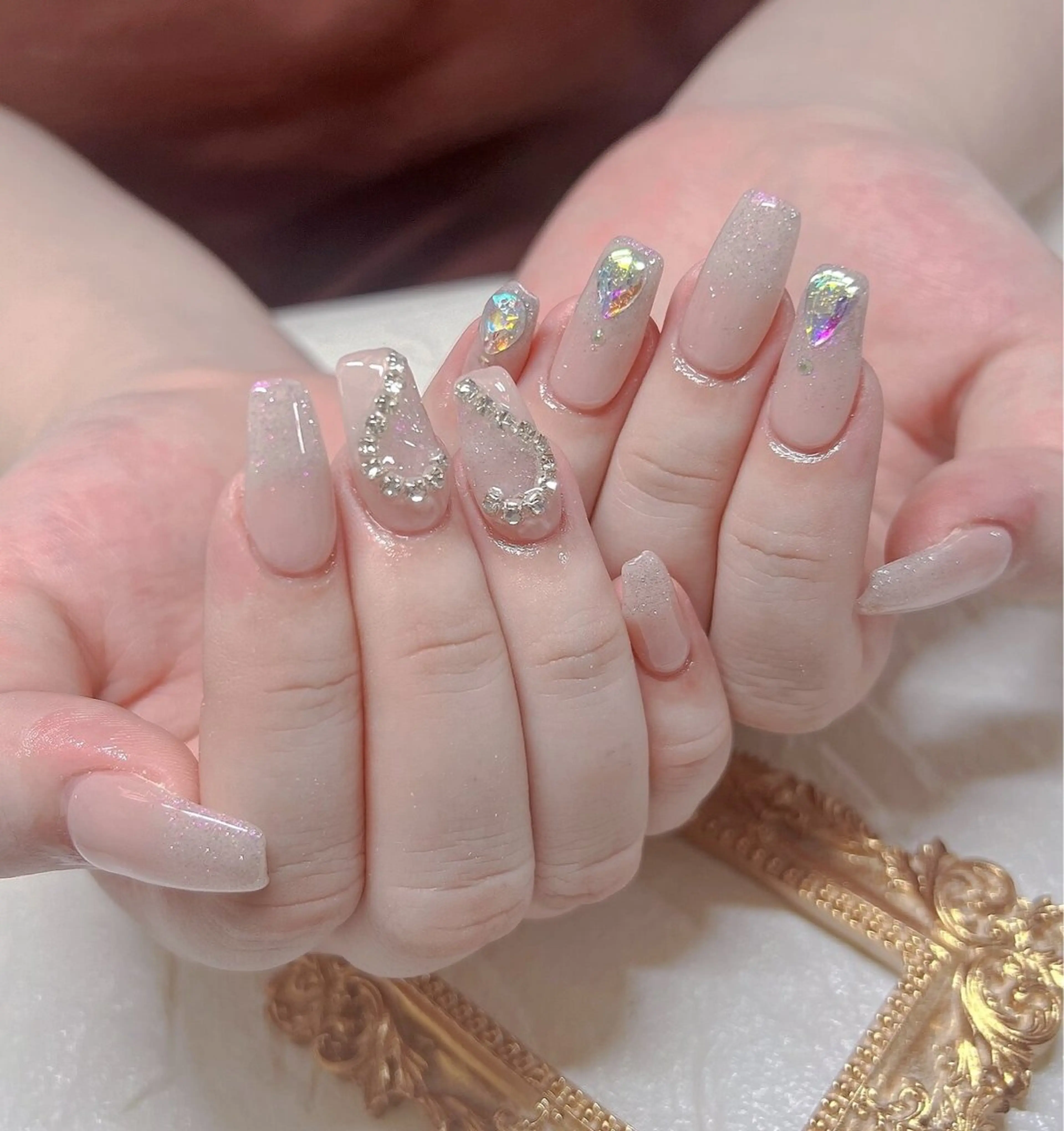 ロング ハンドネイル ハンドケア 💜MIYA nail川崎店のネイルデザイン