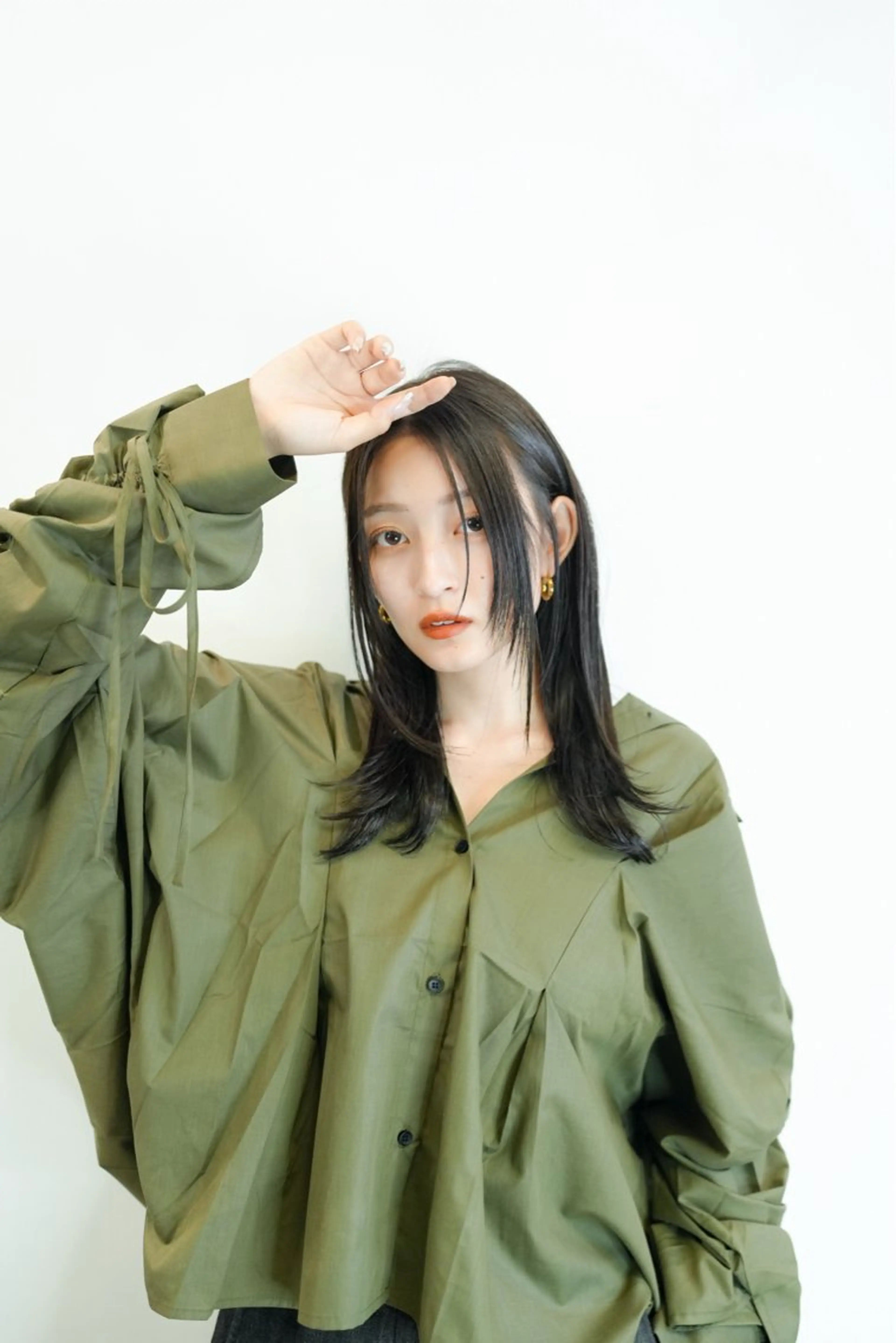 ミディアム カラー アディクシーカラー バレイヤージュ ブリーチ デザインカラー ダブルカラー カット ヘアカラー トリートメント opus 店長大和 レイヤー/赤み消しのヘアスタイル