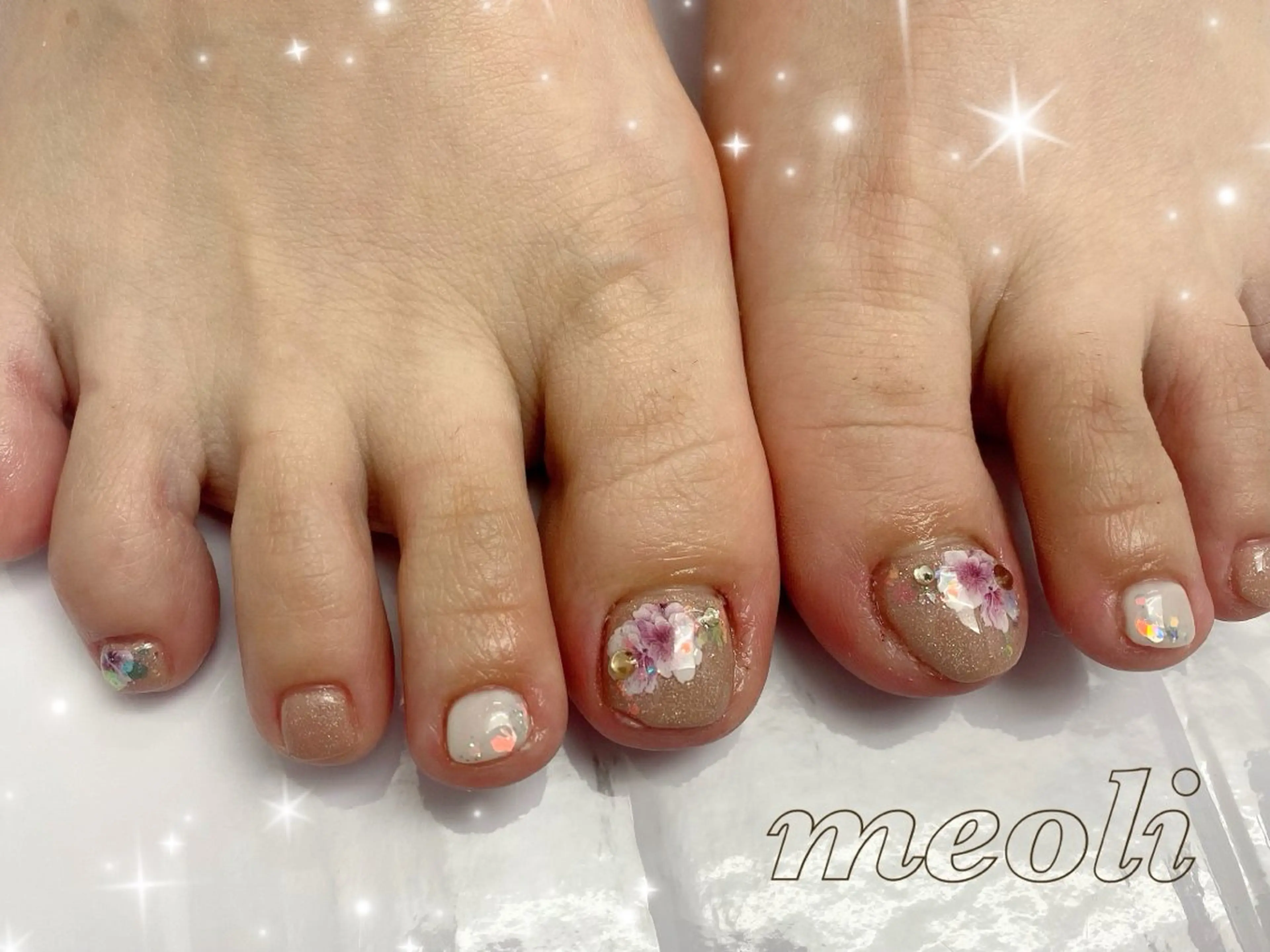 ネイル フットネイル nail salon meoli メグのネイルデザイン