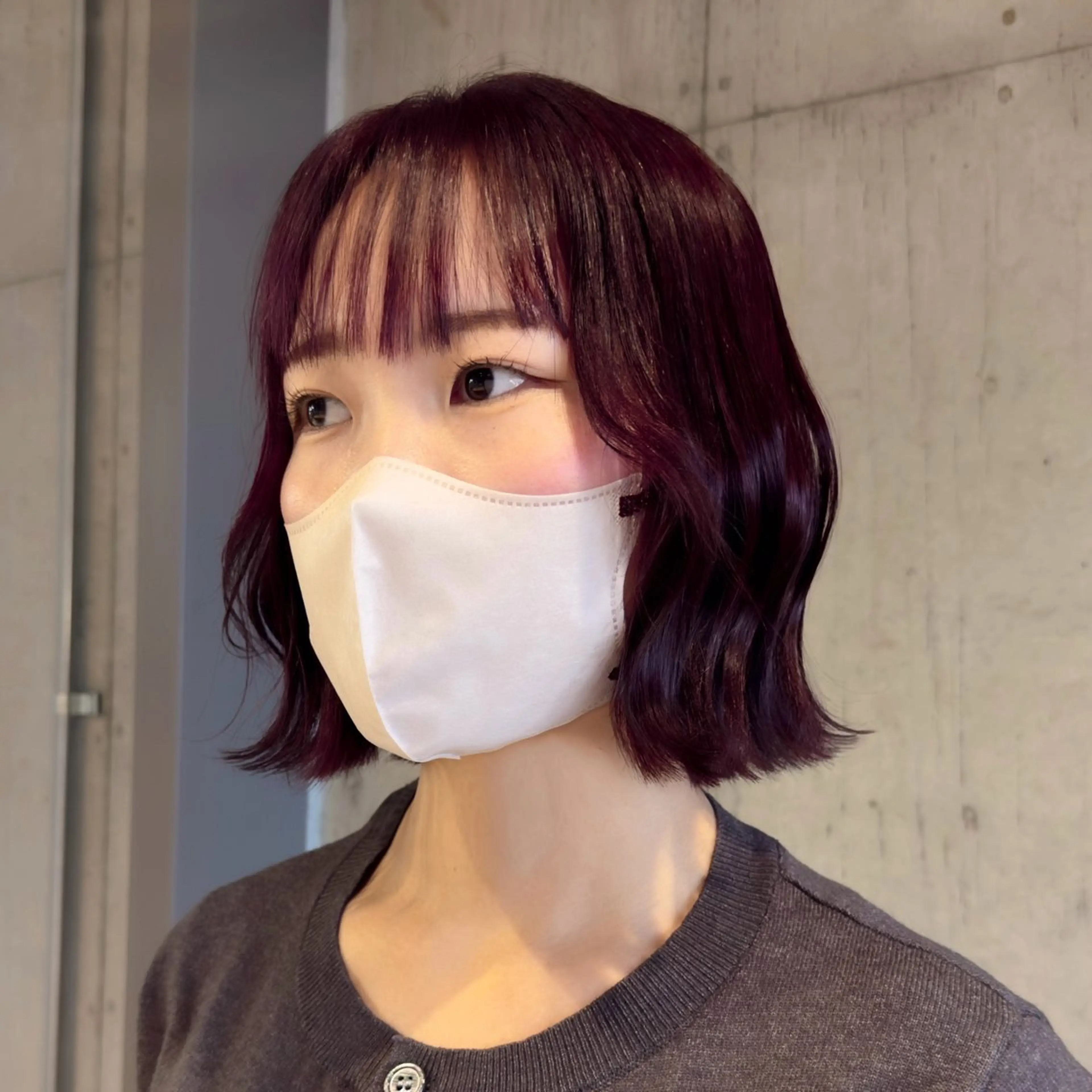 ショート カラー ボブ くびれヘア カット ヘアカラー トリートメント 透明感/血色カラー/ 似合せレイヤー/ゆいのヘアスタイル