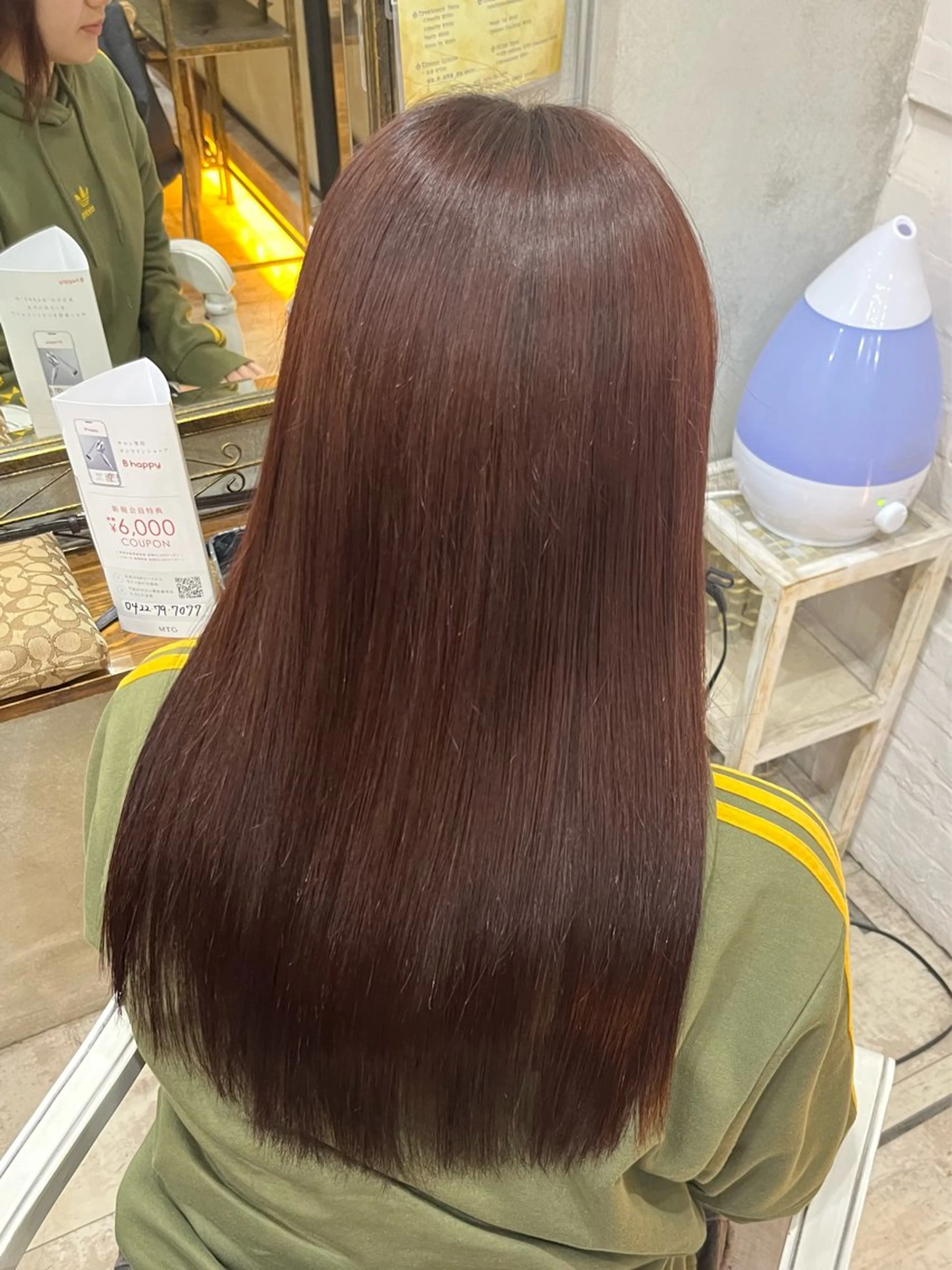 ロング カラー 艶髪/ハイトーン/ ヘアセット/モエノのヘアスタイル