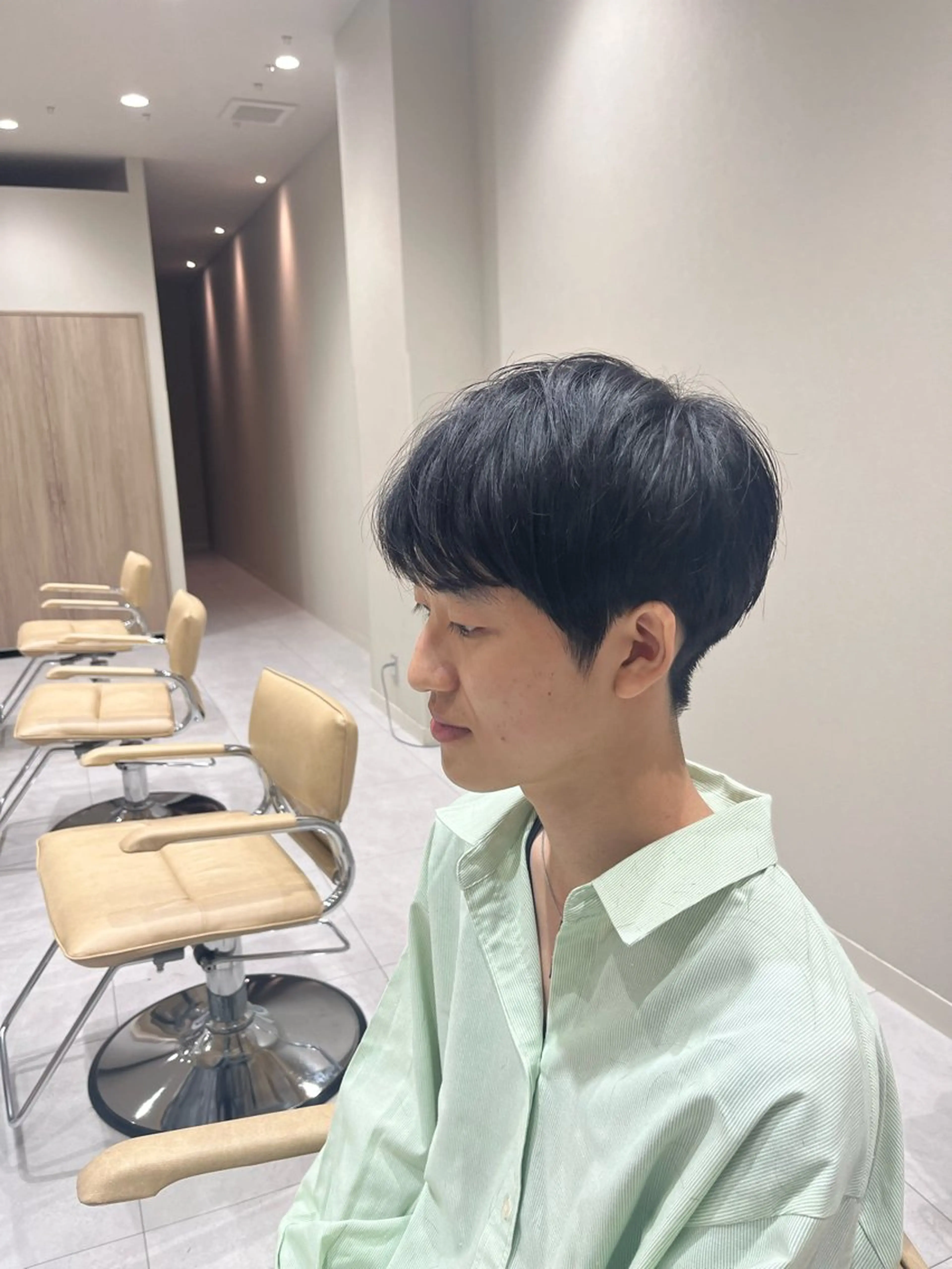 メンズ メンズ就活ヘア 刈り上げ カット トリートメント Ken 縮毛矯正/韓国風ヘアのヘアスタイル