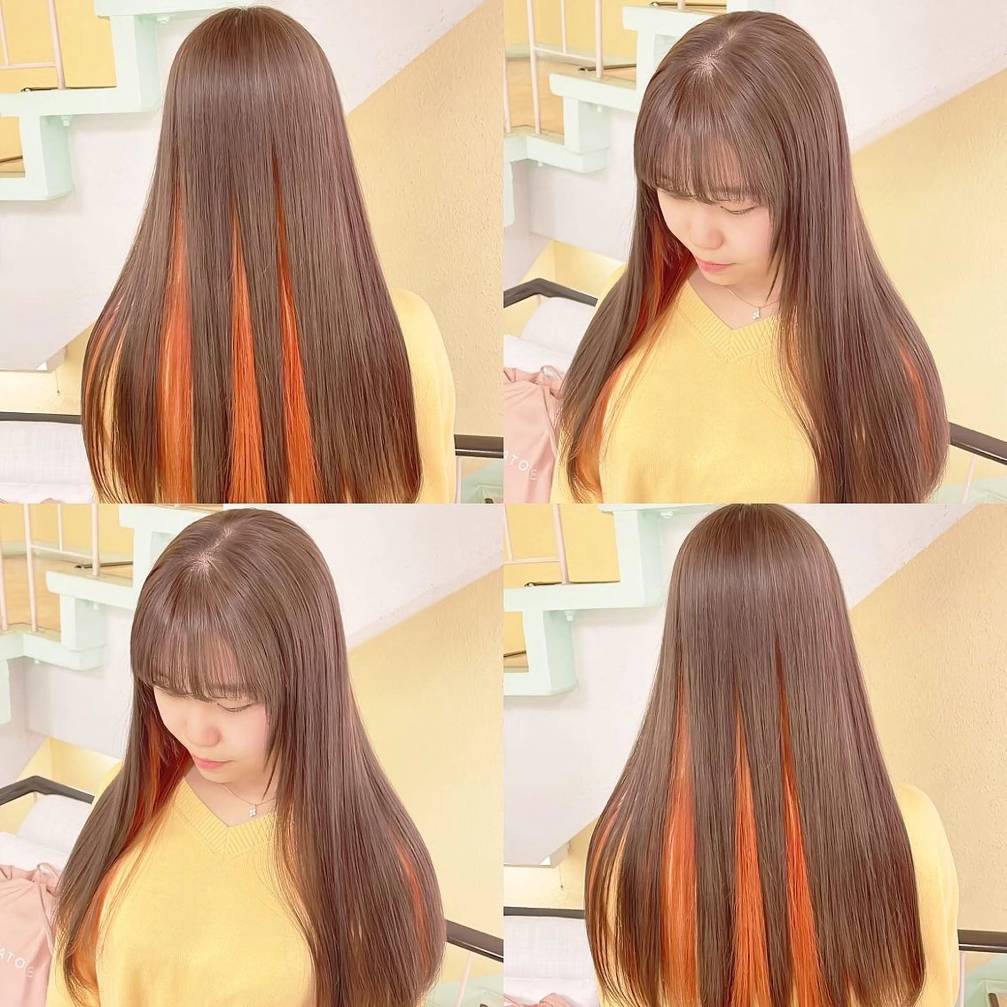 カラー ヘアカラー トリートメント 渋谷:インナーカラー ／🍒エリカ🍒のヘアスタイル