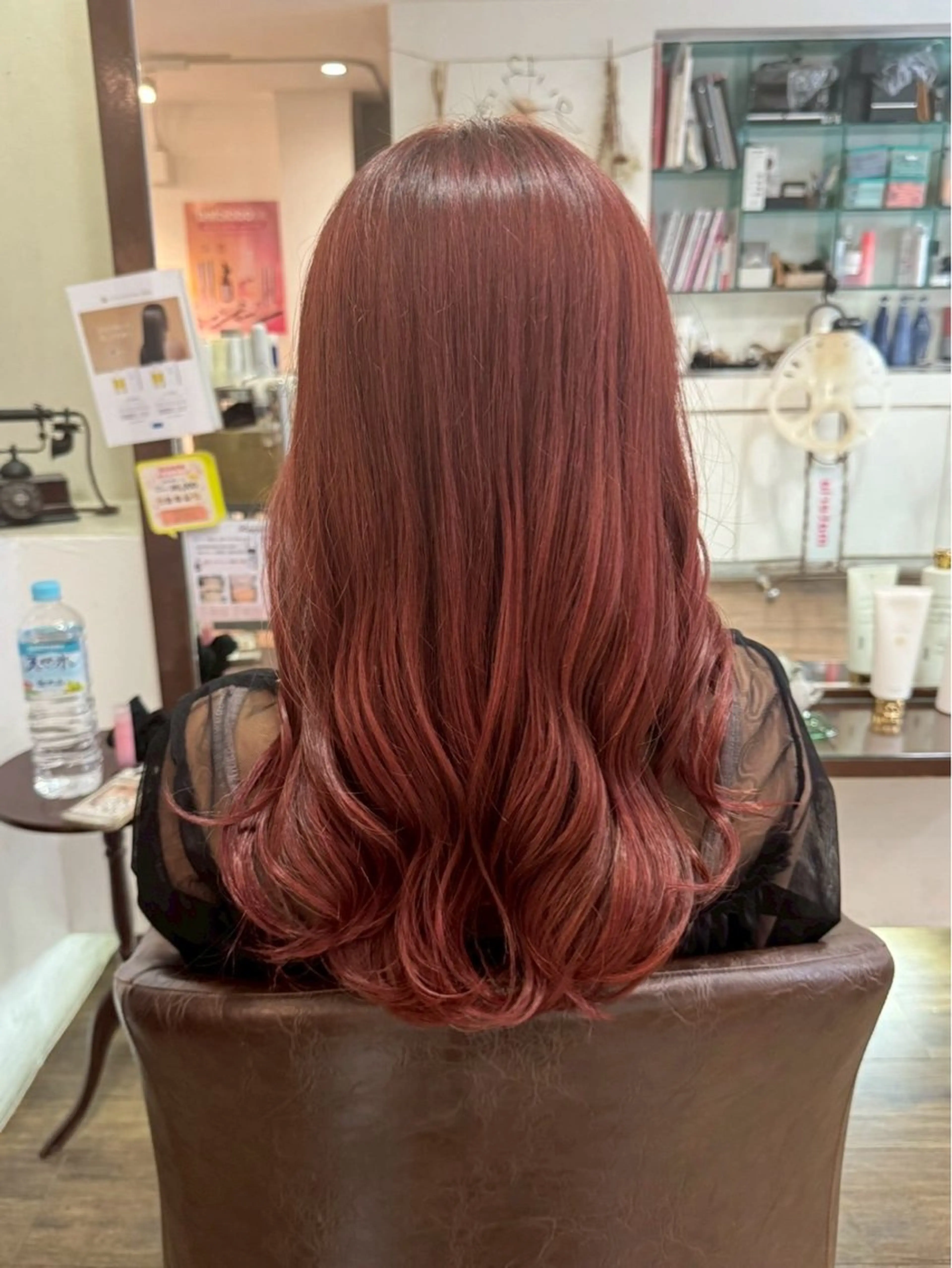 ロング ピンクブラウン ヘアカラー Flower🌼藤田 陽華のヘアスタイル