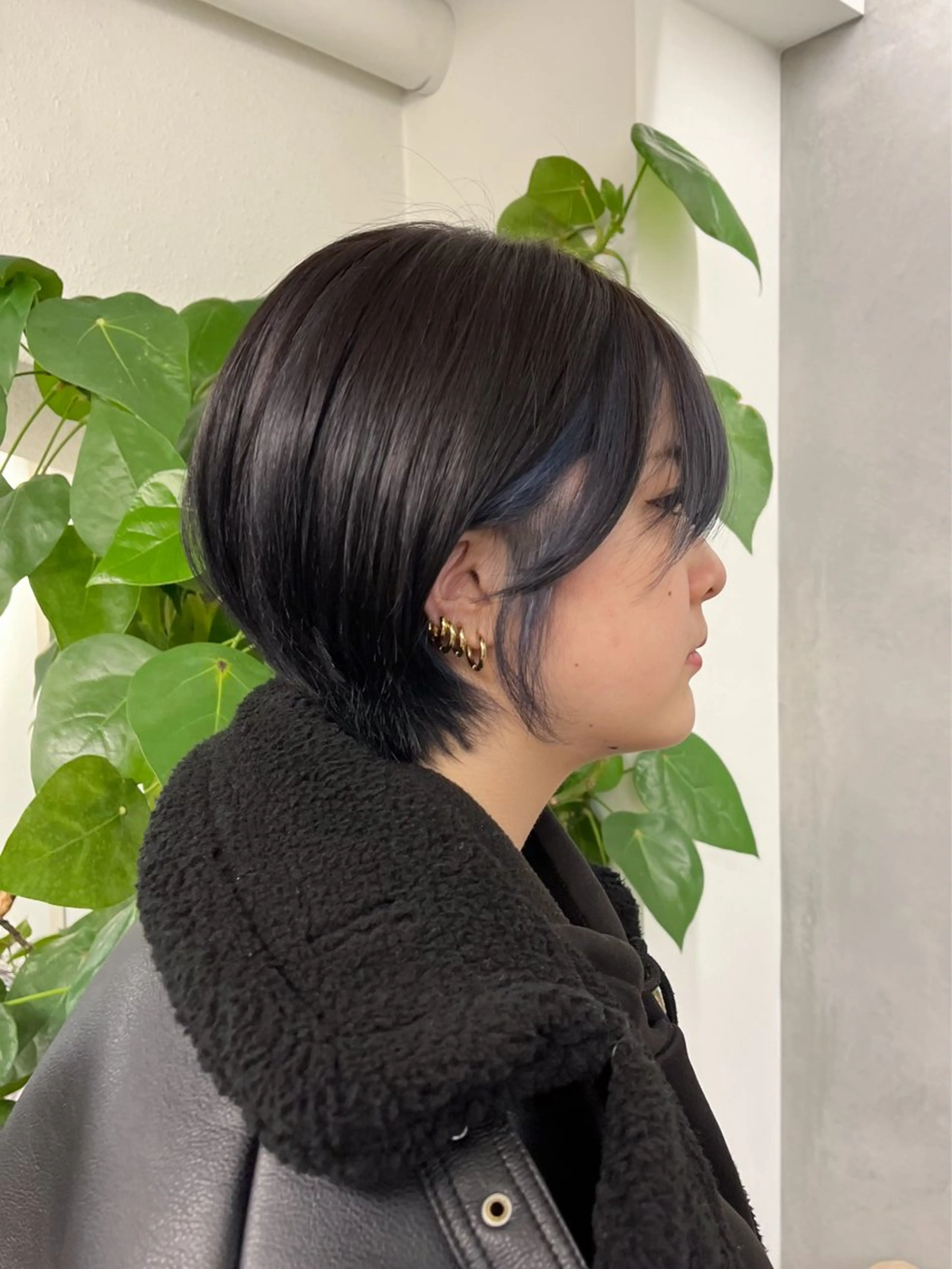 ショート カラー ミストバング ブリーチ ケアブリーチ  フェイスフレーミング invitation   栄所属・suzu invitationのヘアスタイル