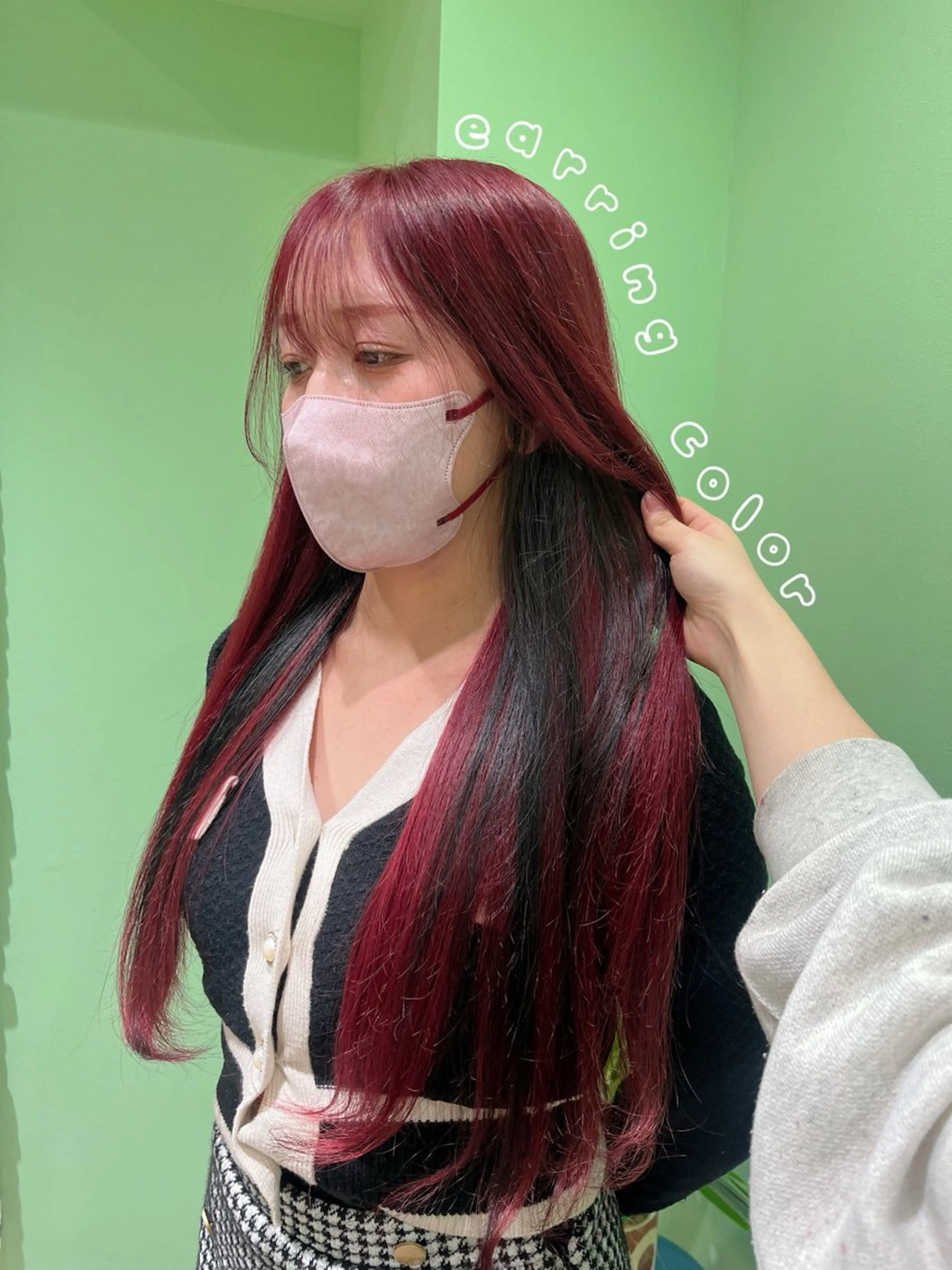 ロング ヘアカラー 横浜/デザインカラー 個性派ヘアメ/まこのヘアスタイル