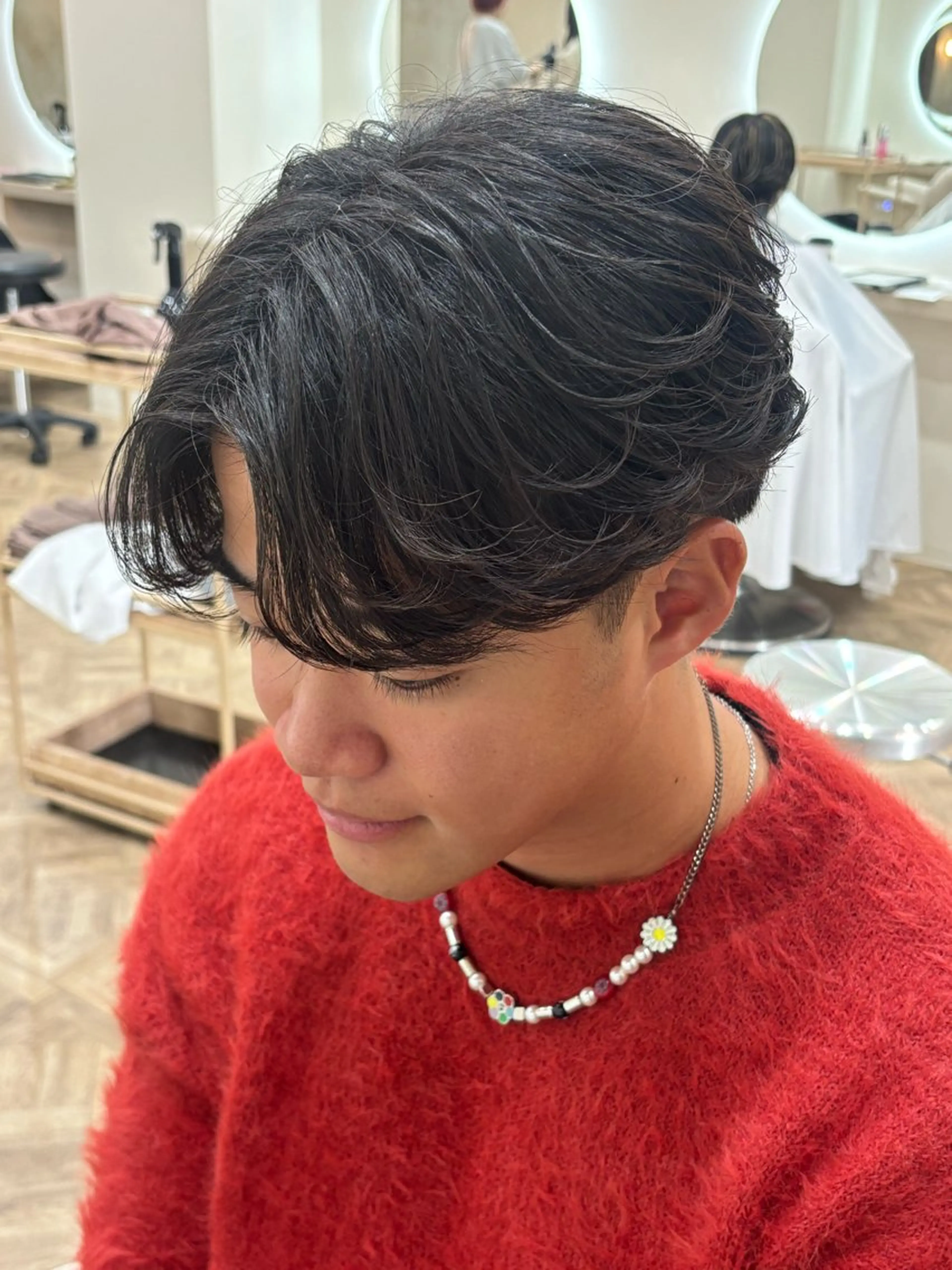 ショート パーマ メンズ カルマパーマ メンズパーマ カット パーマ トリートメント パーマ職人DAIKI ツイスパ/波巻きのヘアスタイル