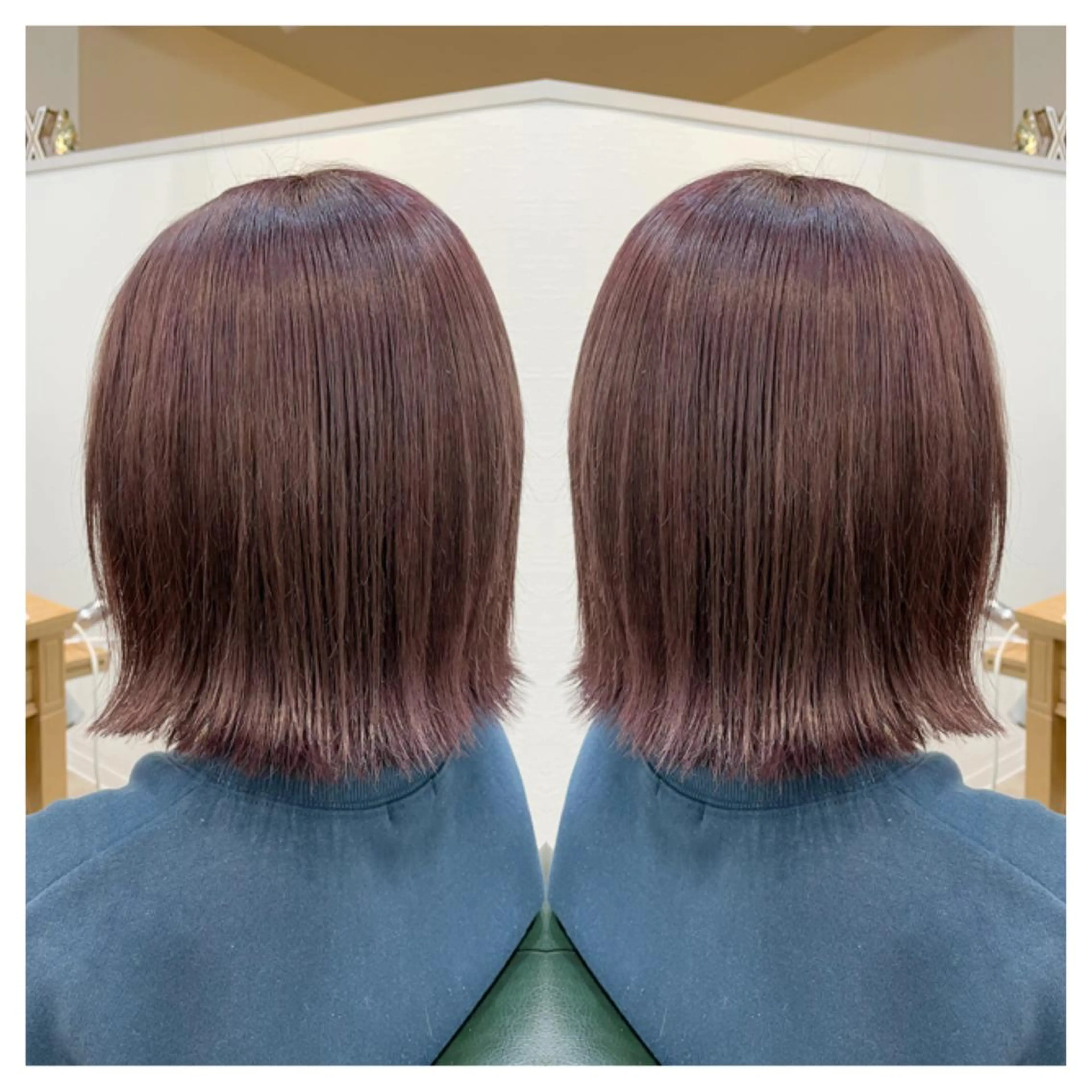 ミディアム カラー カット ヘアカラー トリートメント 村山 茉衣のヘアスタイル