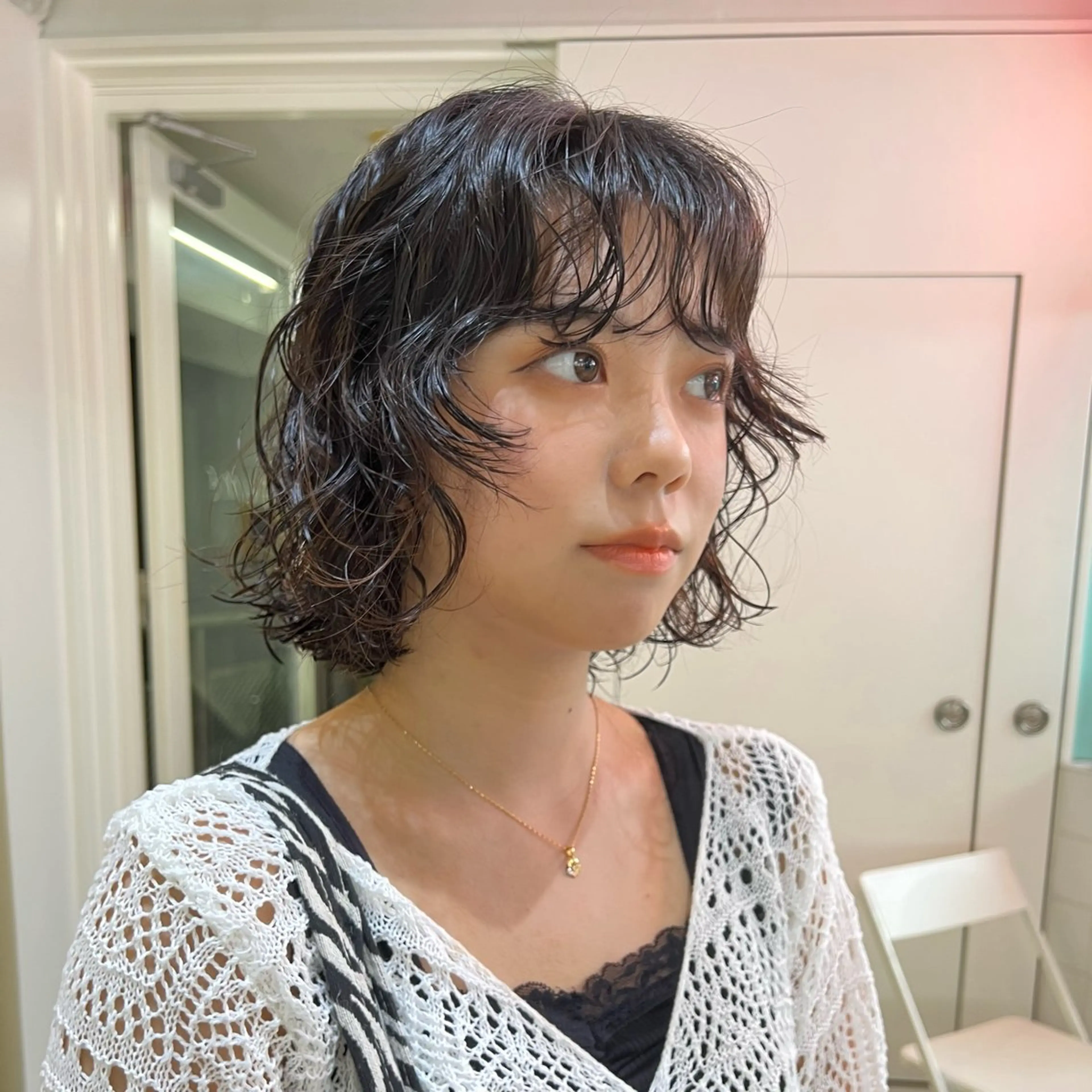 ショート パーマ カット ヘアカラー パーマ トリートメント トレンドボブ /ミリヤのヘアスタイル