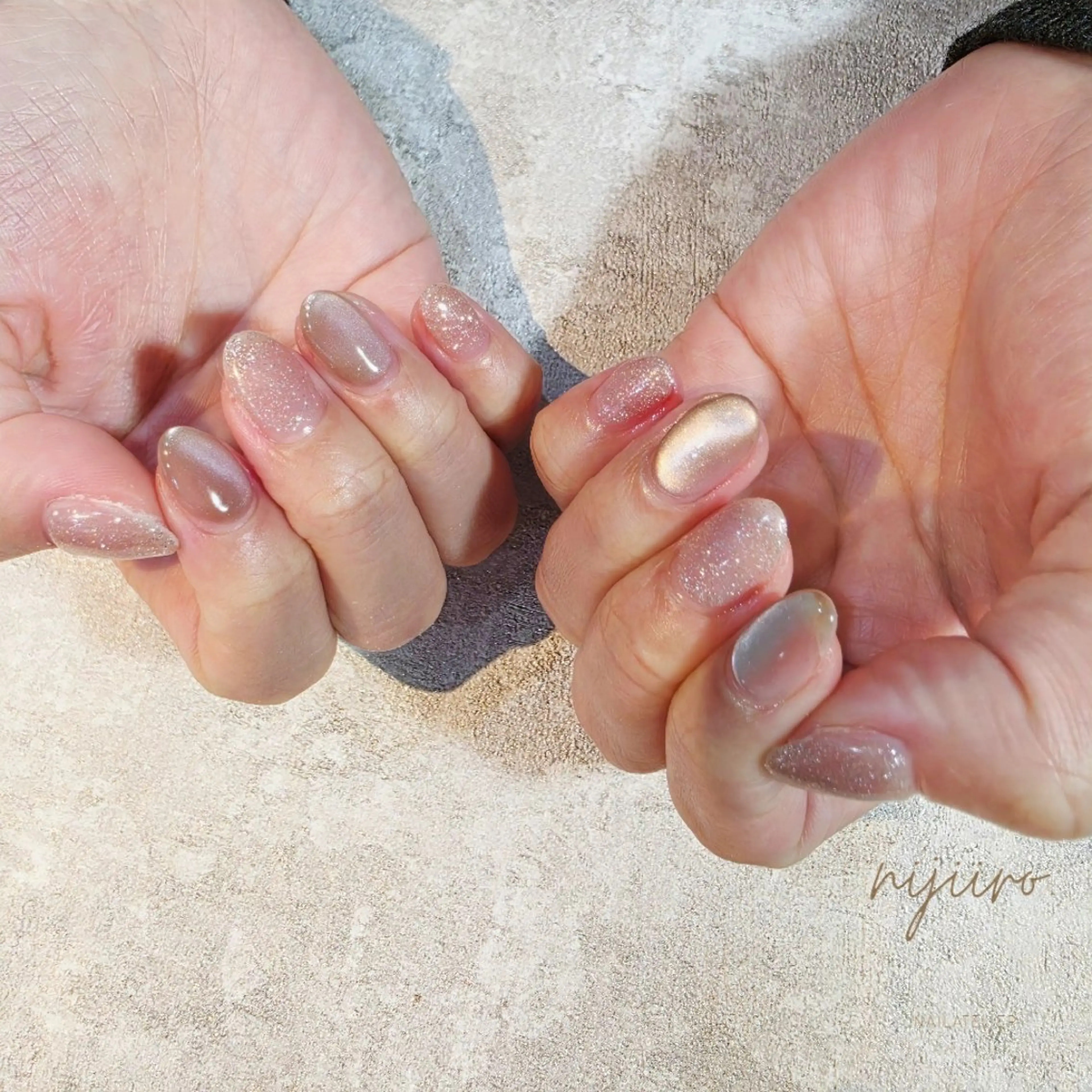 ネイル ハンドネイル nailatelier nijiiro.所属・nijiiro🌈 サトウのネイルデザイン