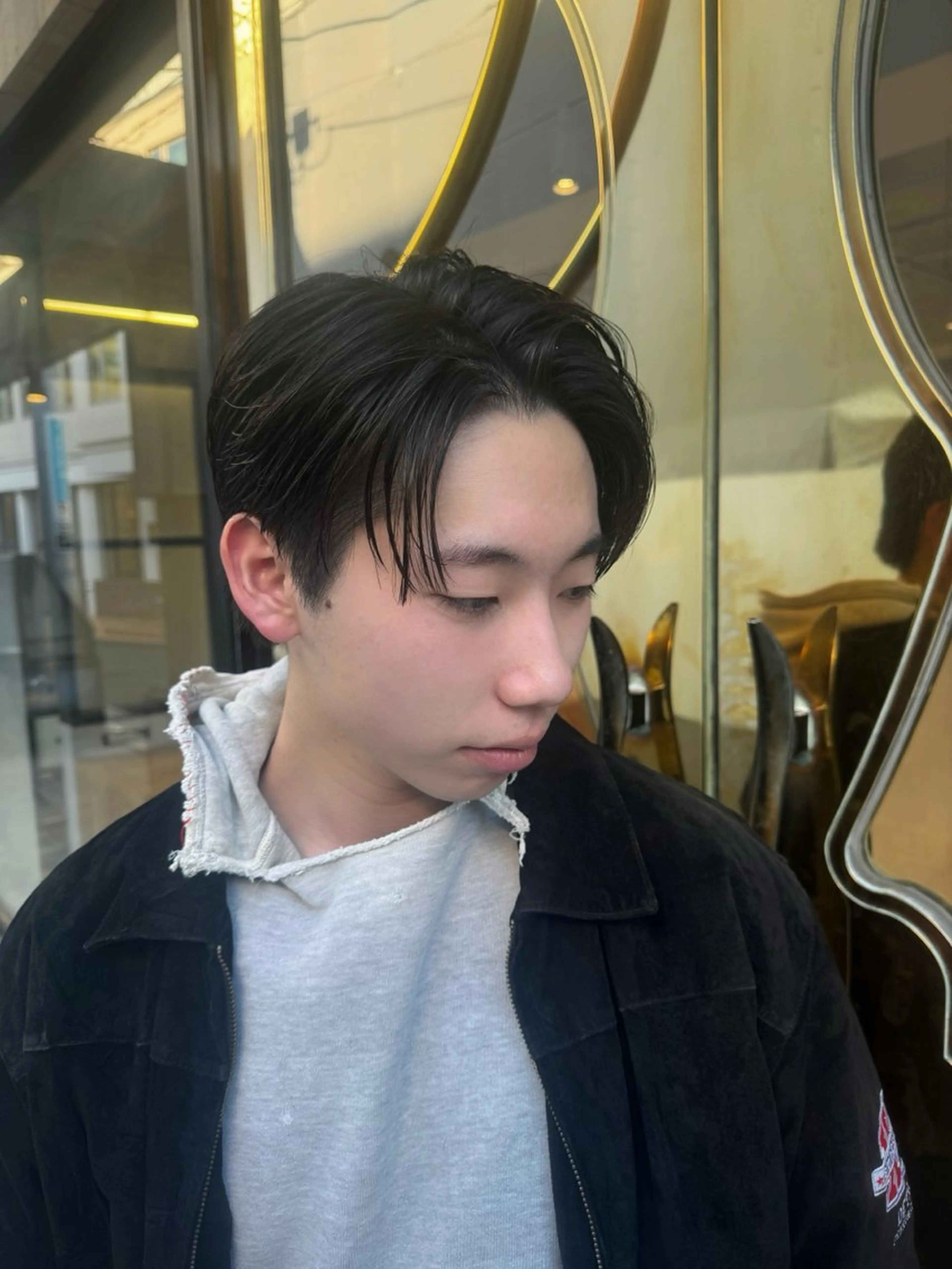 ショート カラー パーマ メンズ カット 縮毛矯正 トリートメント ヘアセット メンズNO.1口コミ 高評価🟡三澤拓海✅のヘアスタイル