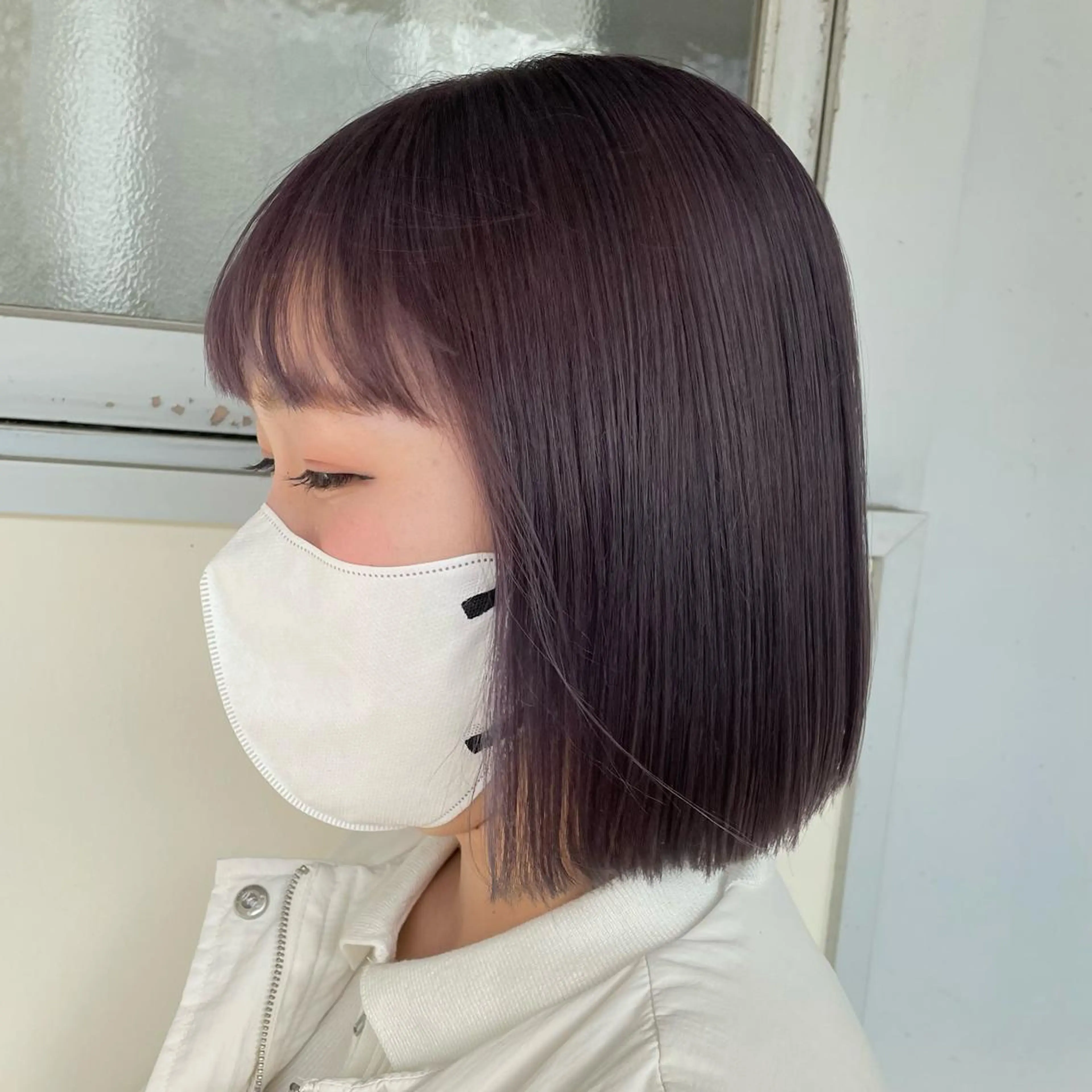 ミディアム カラー ヘアアレンジ カット ヘアカラー トリートメント maoブリーチ無し 似合わせカラーのヘアスタイル
