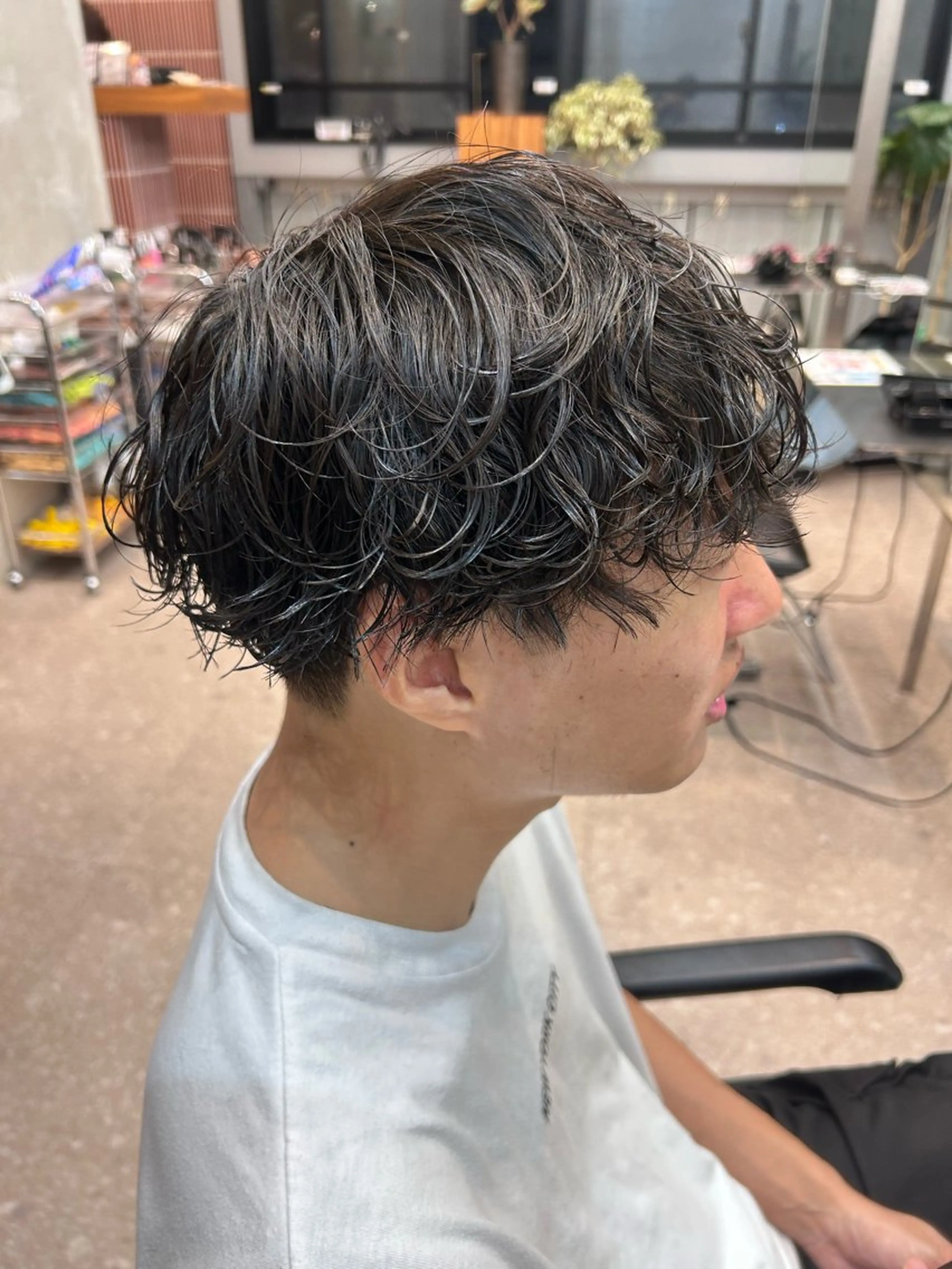 メンズ メンズパーマ 波巻きパーマ 砂川 渉　elima byのヘアスタイル