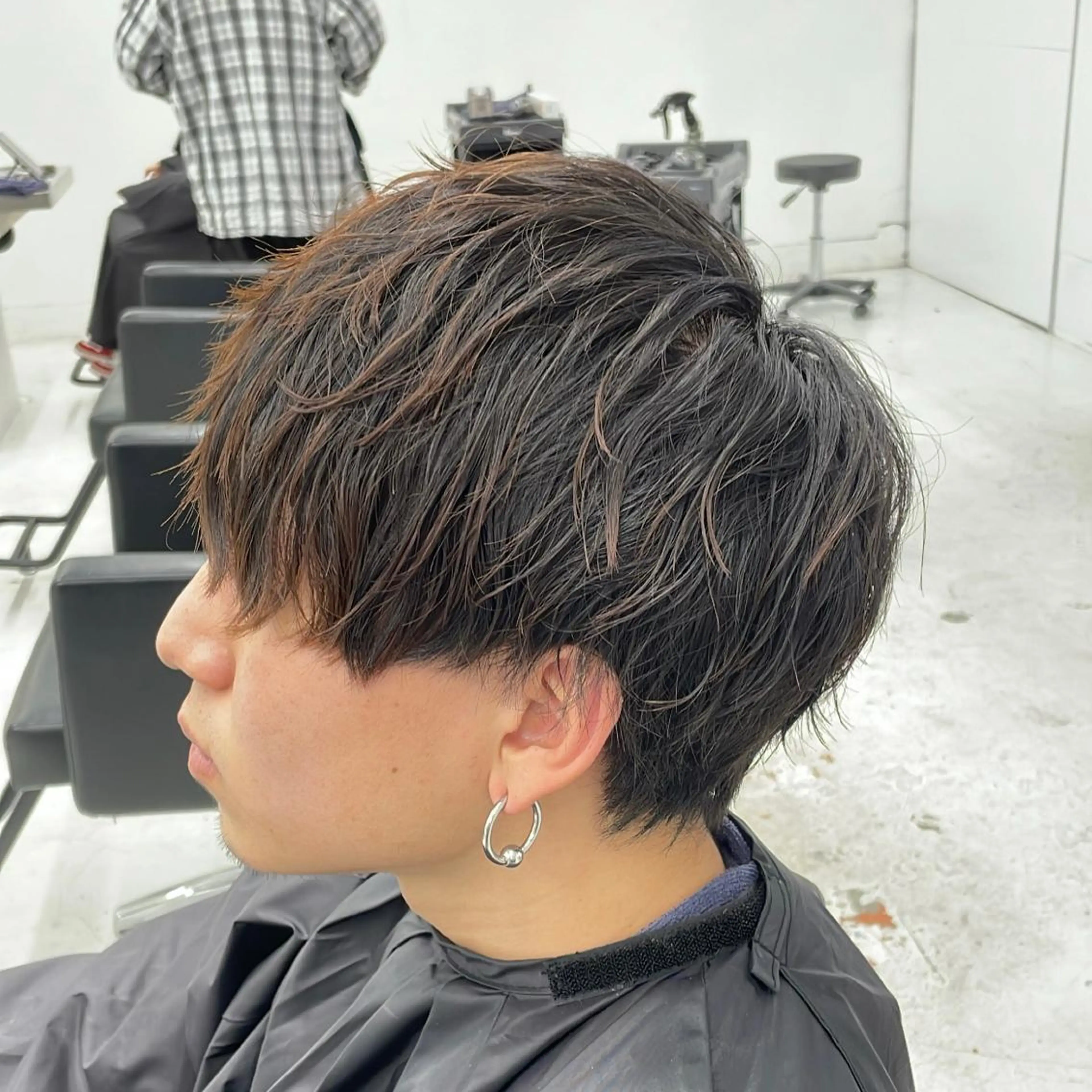 ミディアム パーマ メンズ 【柏メンズパーマ職人 】店長　KAZUMAのヘアスタイル