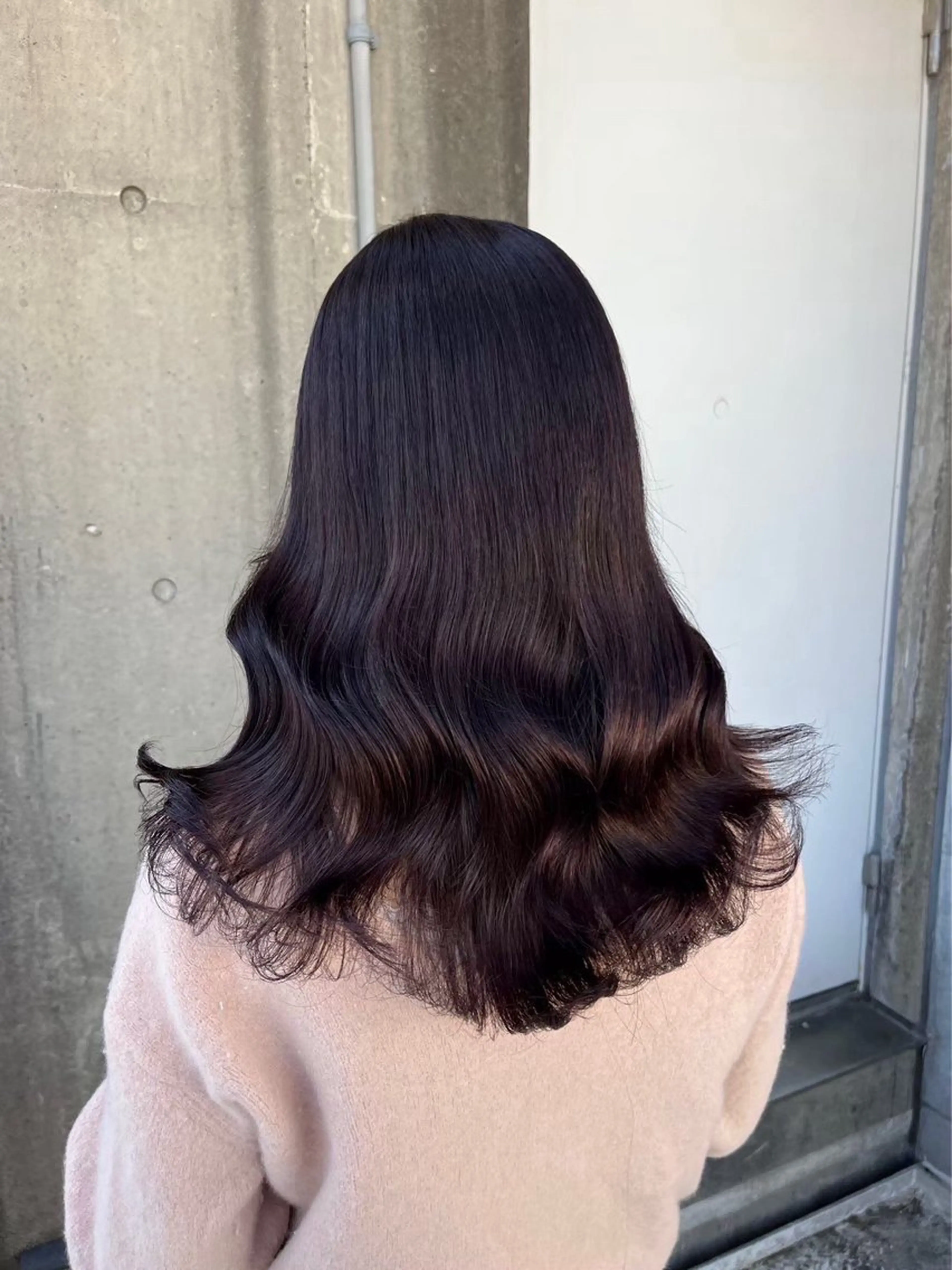 セミロング カラー ヘアアレンジ 透明感ラベンダー💗 SHOのヘアスタイル