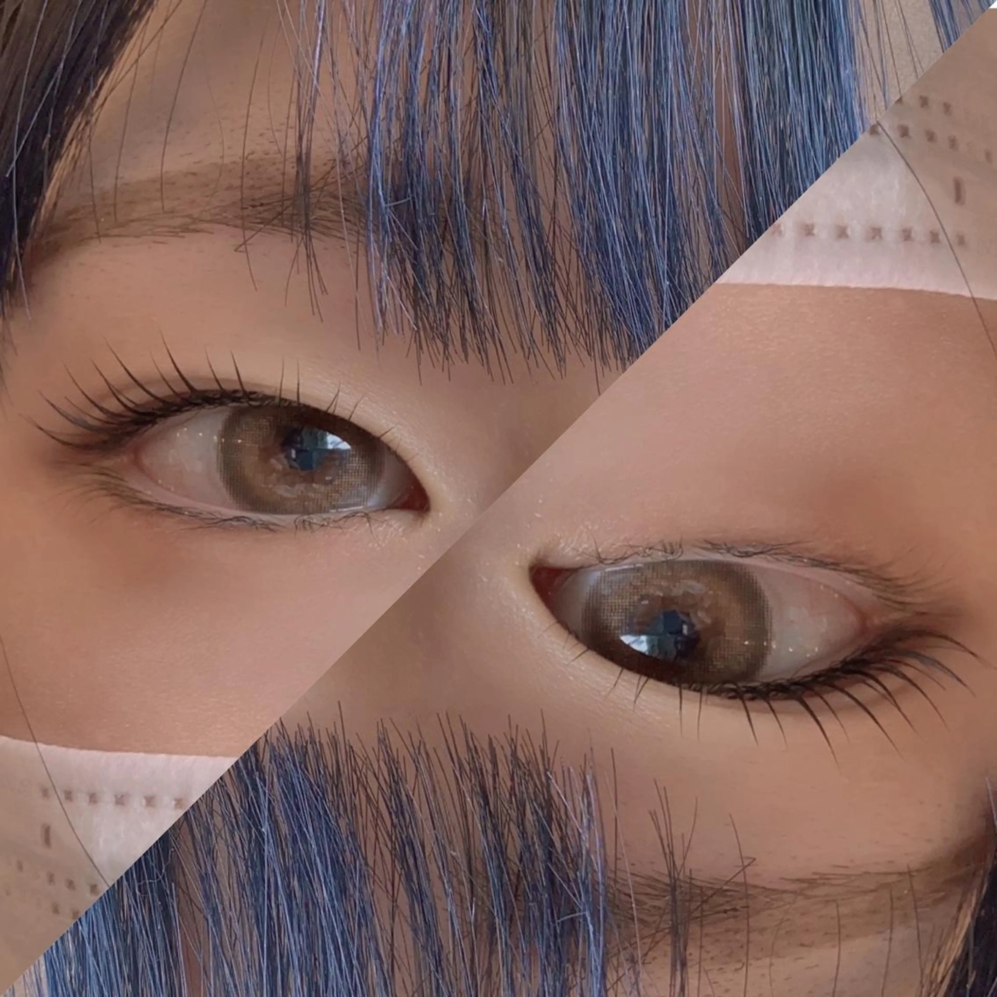 マツエク・マツパ カラーマツエク フラットラッシュ 韓国風マツエク パリジェンヌラッシュリフト まつげパーマ オーダーメイドまつげ ＆まゆげ.RIKAのマツエク・マツパデザイン