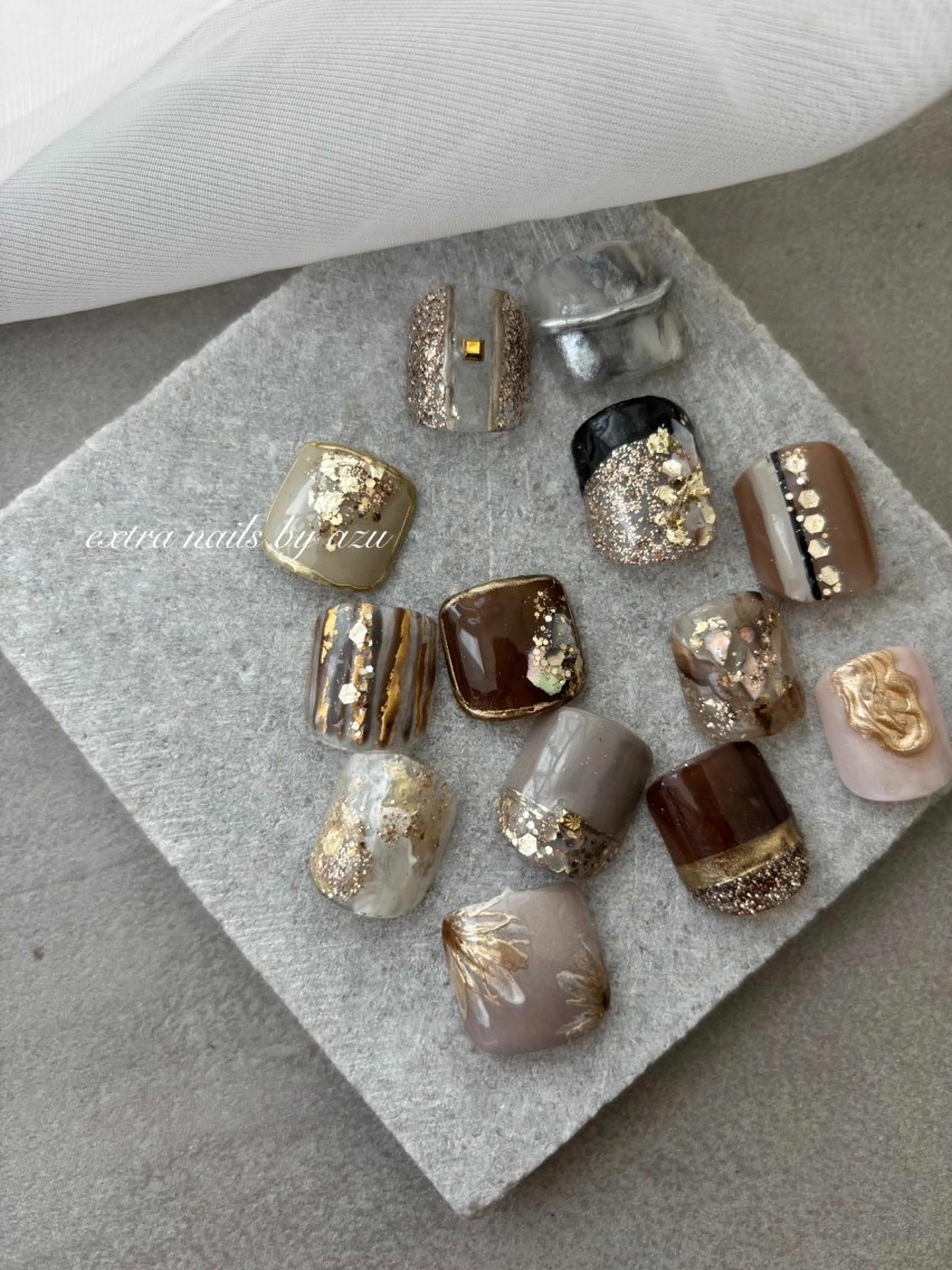 ネイル フットネイル extranails ／lemellaのネイルデザイン