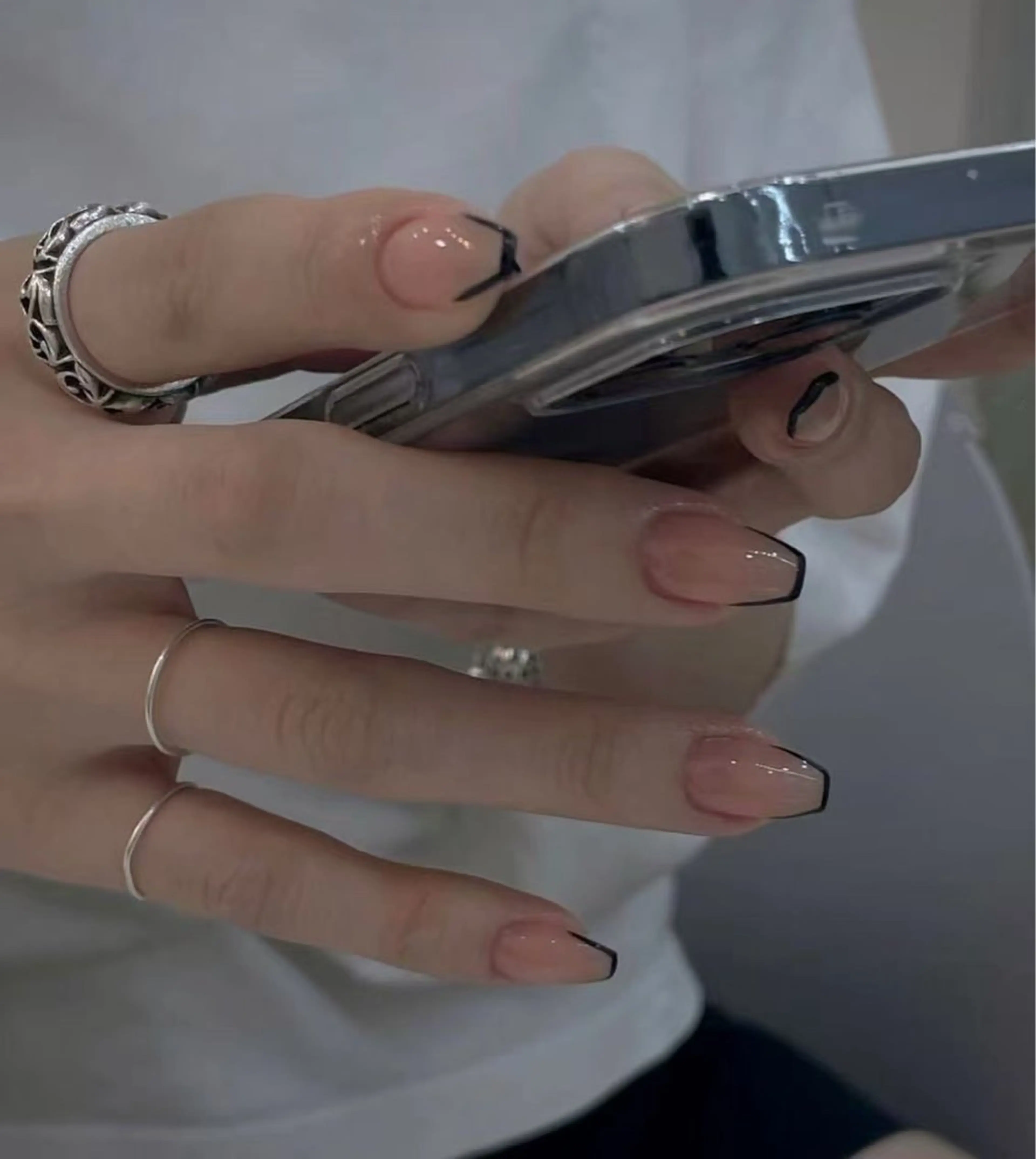 ネイル オーロラネイル フラワーネイル フットネイル フレンチネイル ジェルネイル ハンドネイル BabyYouMi ねねのネイルデザイン