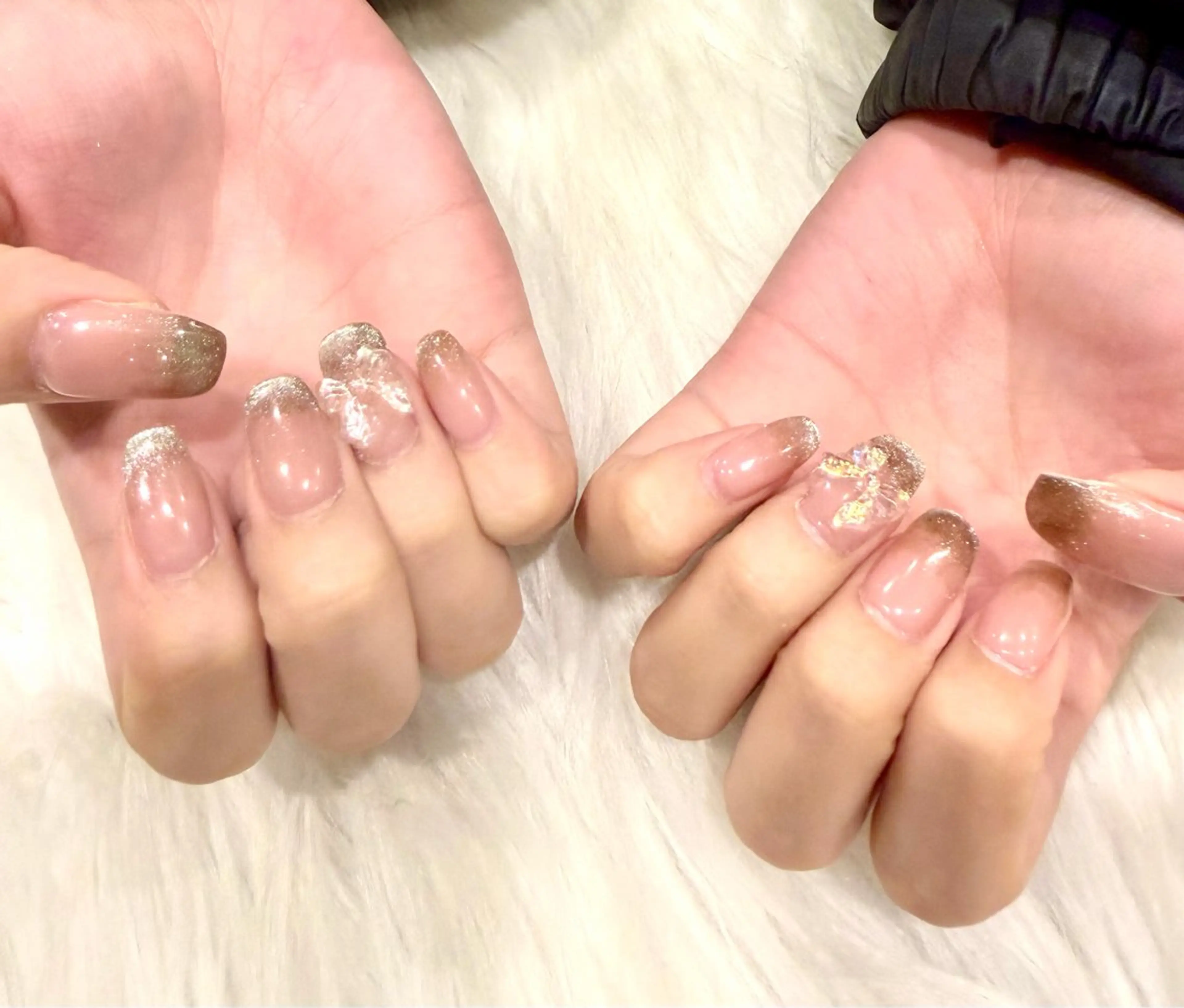 ネイル グラデーション マグネットネイル ハンドネイル Nobody_ Yuiのネイルデザイン