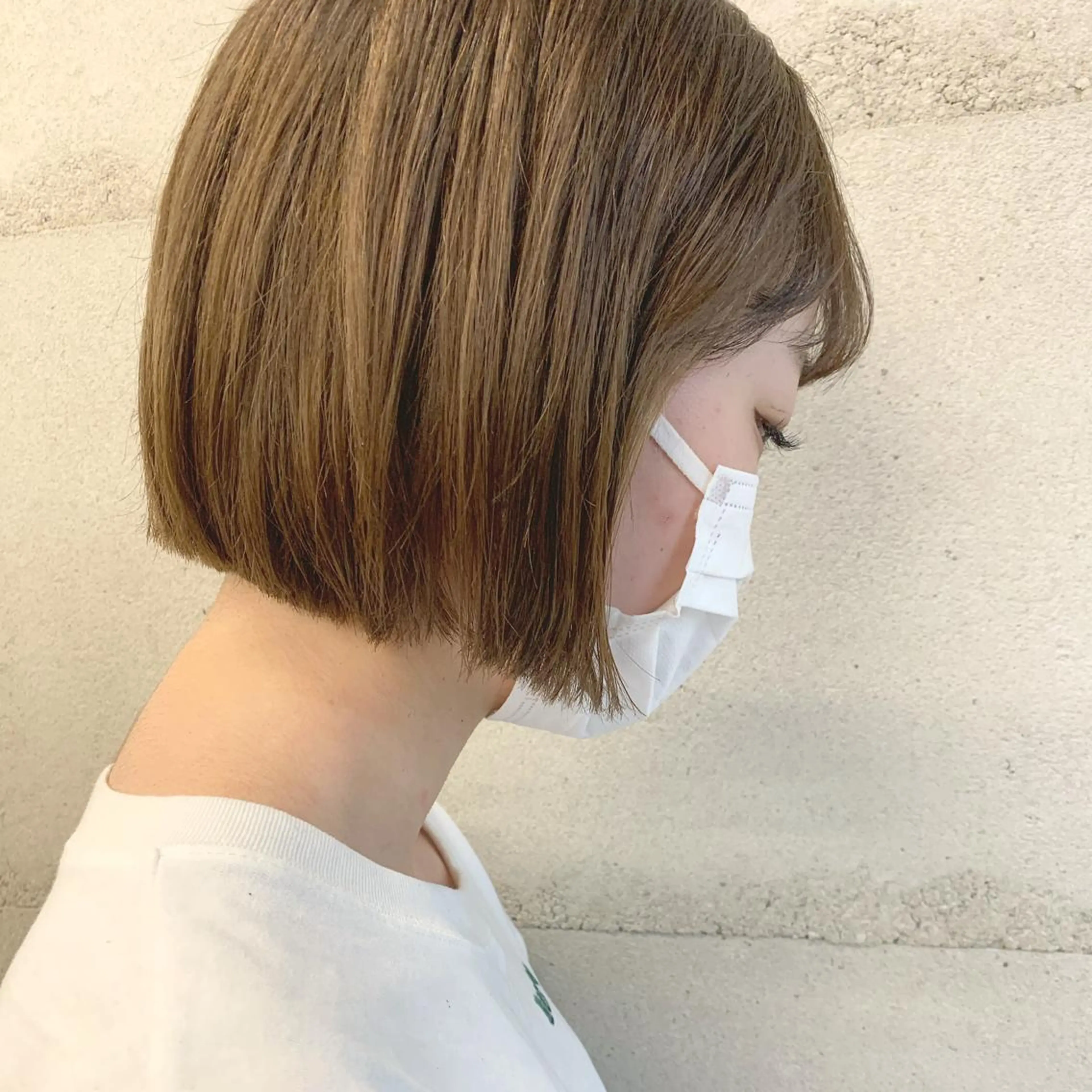 ショート カラー 透明感/オリーブ/ グレージュ/YUKAのヘアスタイル