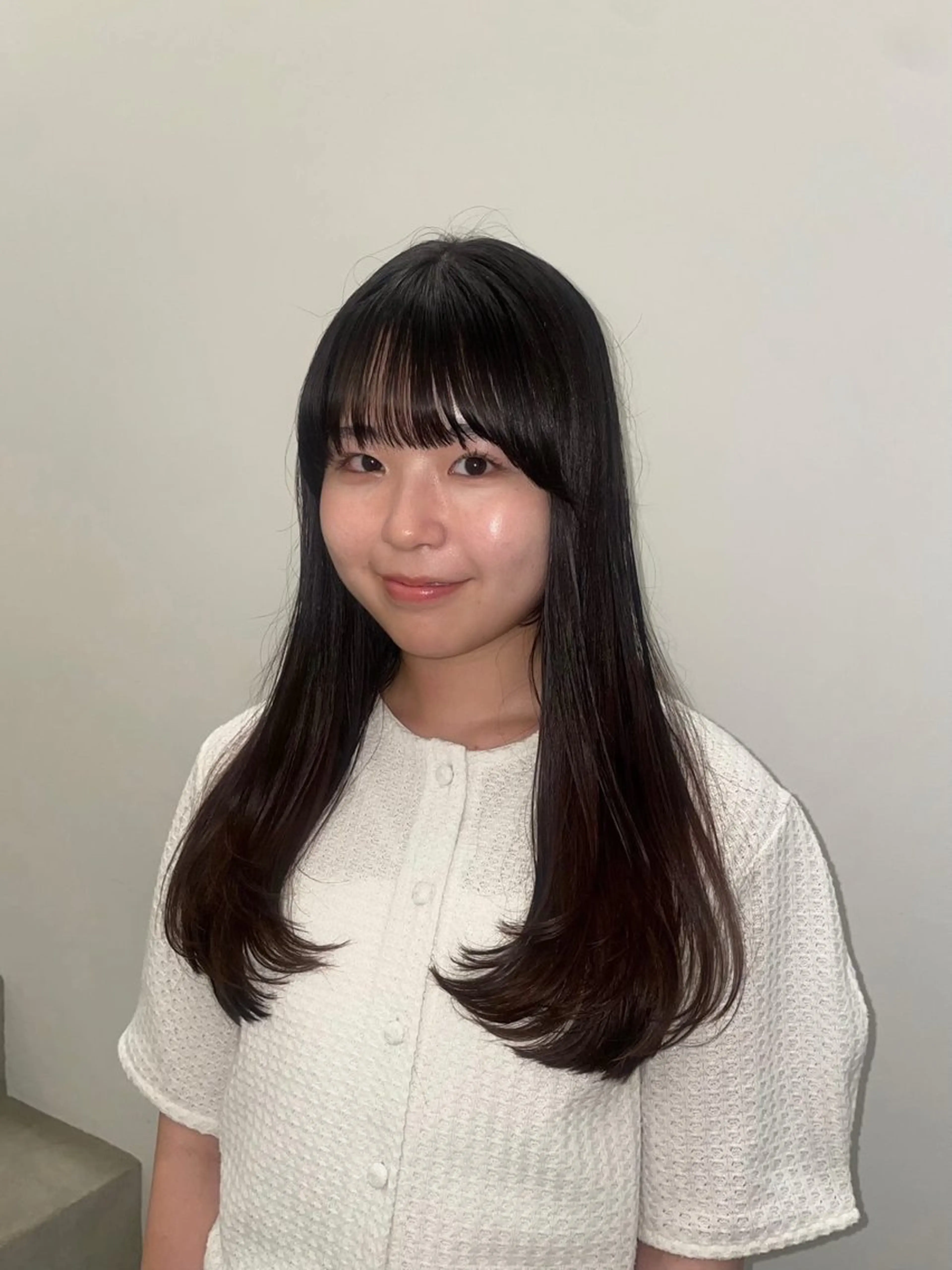 ロング レイヤーカット ミユ/ショート/ カットモデル/名東区のヘアスタイル