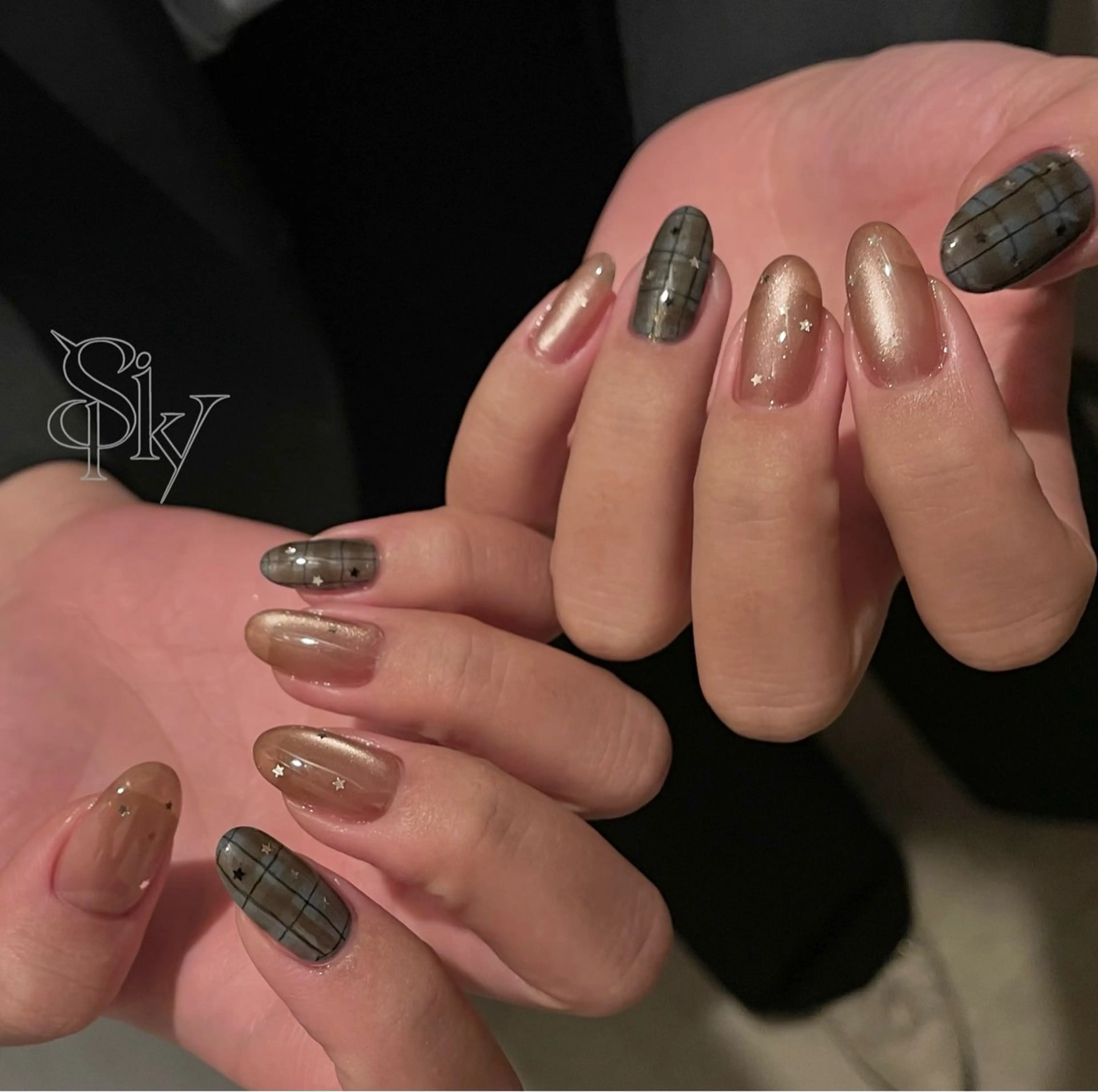 ネイル ハンドネイル Spiky とうげ ふうかのネイルデザイン