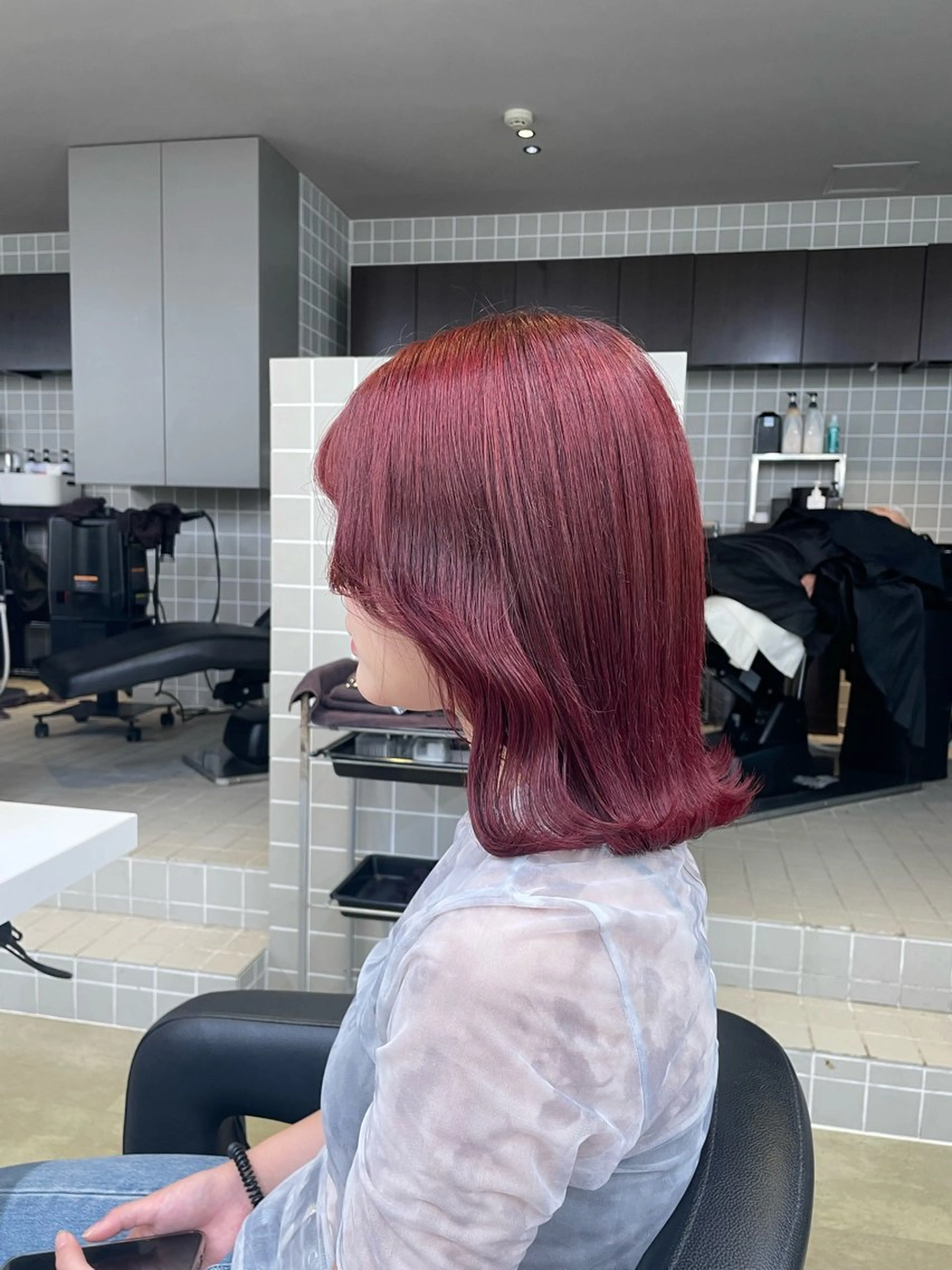 ミディアム カラー ヘアアレンジ ヘアカラー トリートメント ヘッドスパ 💗横浜美容室 💗HARUNAのヘアスタイル