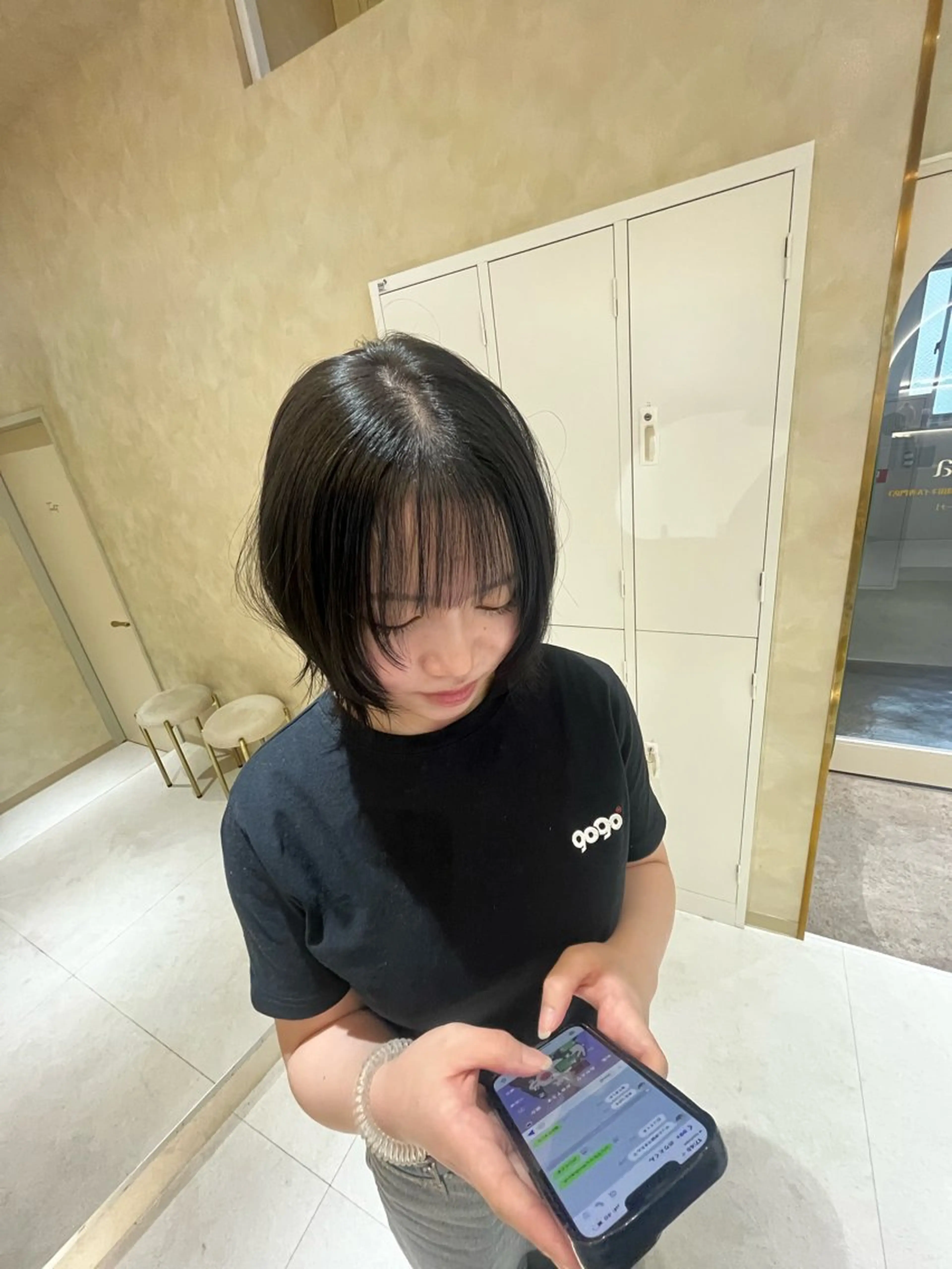 ショート 似合わせカット カット ヘアカラー トリートメント nao🎀zina 透明感/艶髪のヘアスタイル