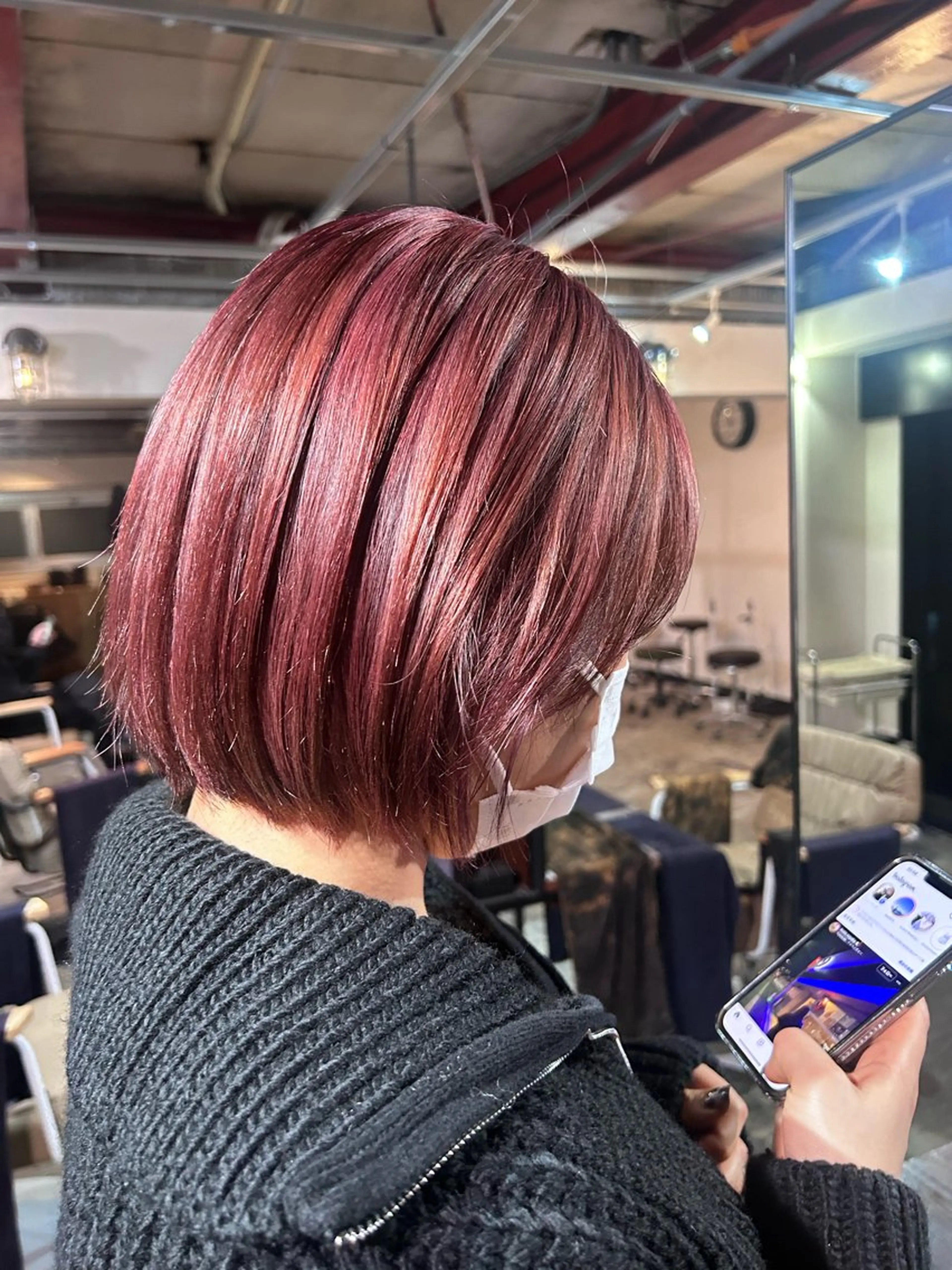 ミディアム カラー ダブルカラー/ 透明感/SHISEIのヘアスタイル