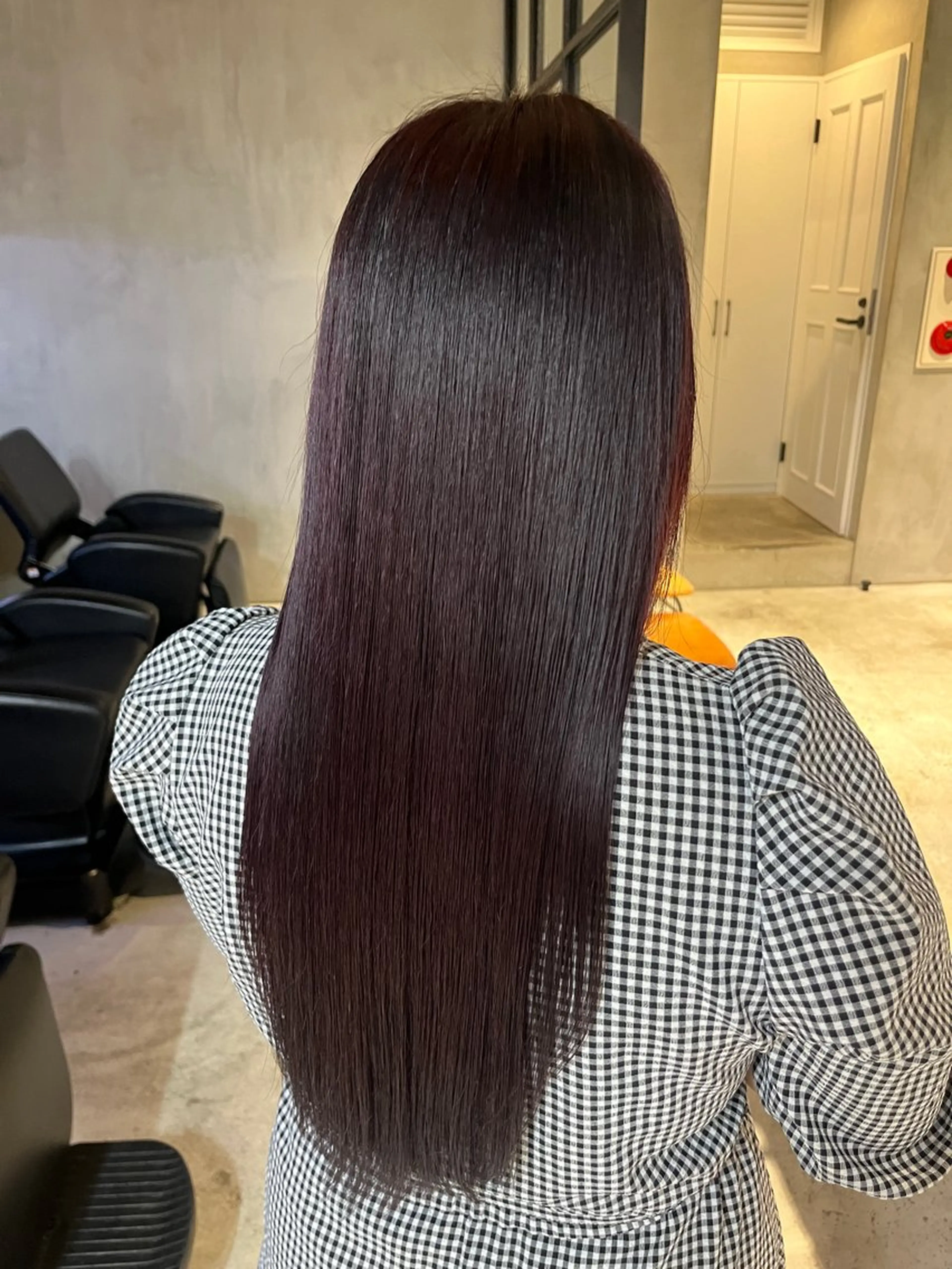 ロング カラー レッドカラー ヘアカラー elima 調布所属・ちせ/ 透明感カラー /調布˚ 🦢₊✧のヘアスタイル