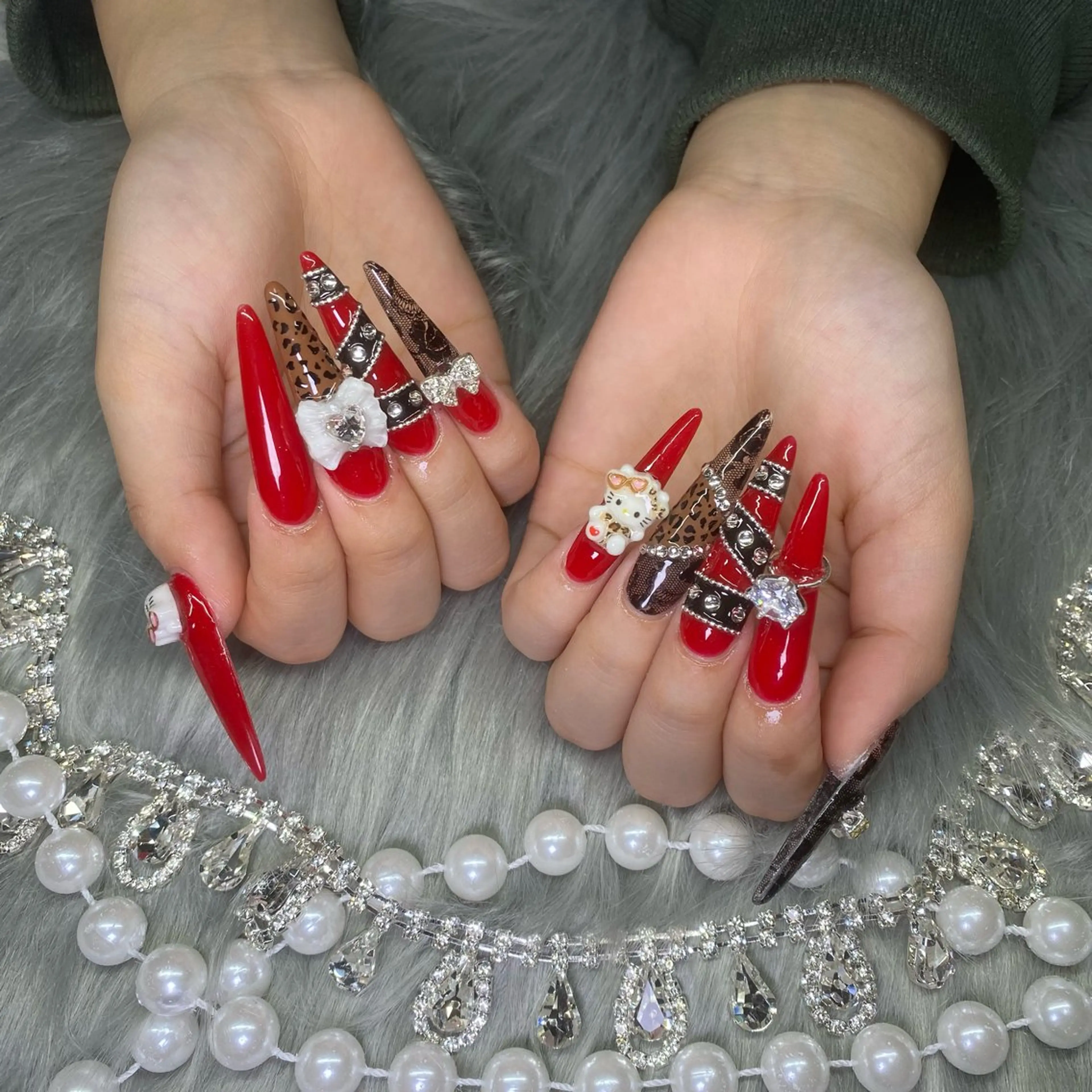 ネイル フレンチネイル ジェルネイル 韓国ネイル ロングネイル マグネットネイル ハンドネイル Nail Salon Grow所属・Nail Salon Growのネイルデザイン