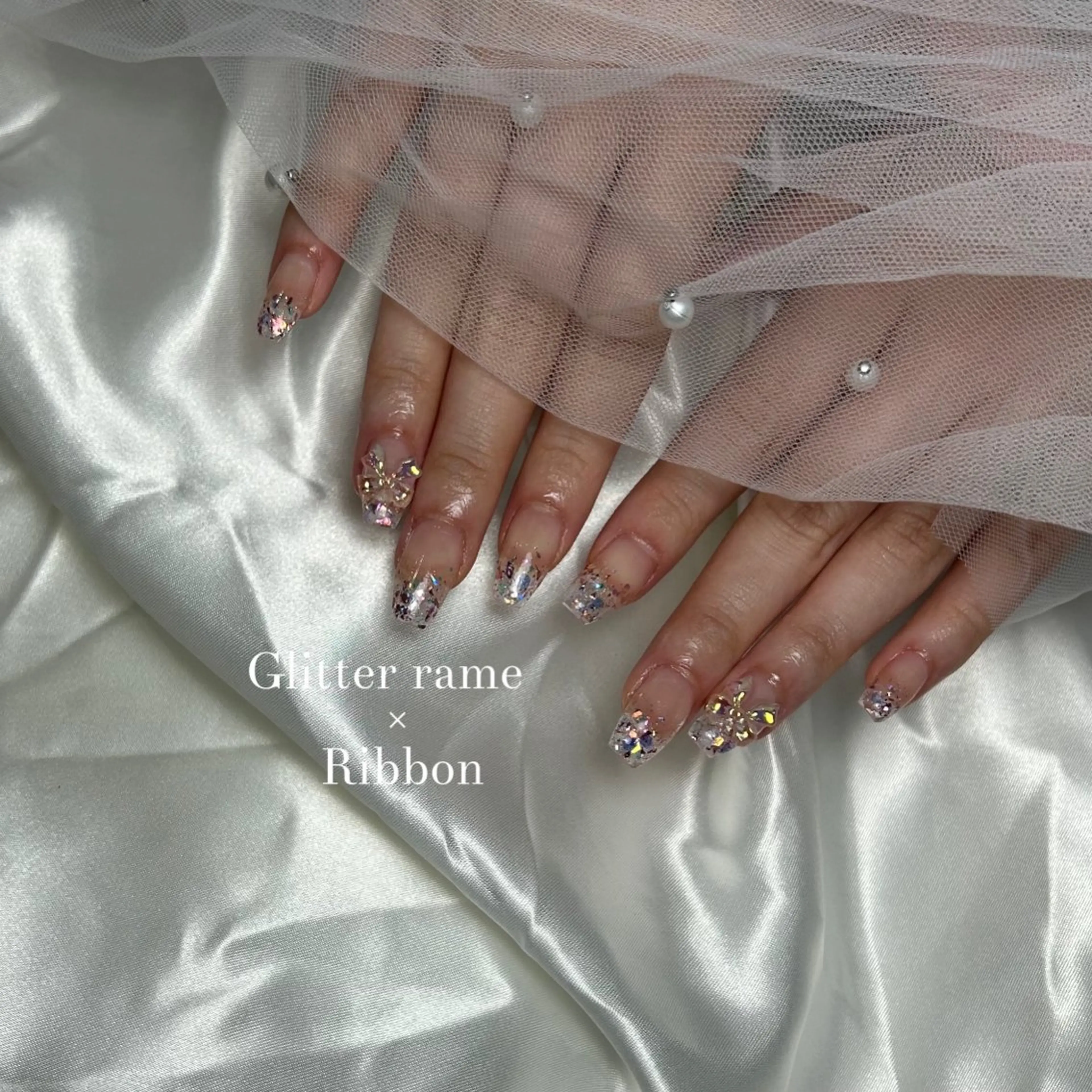 ネイル クリアネイル ハンドネイル Nailsalon Sirius所属・SIRIUS manakaのネイルデザイン