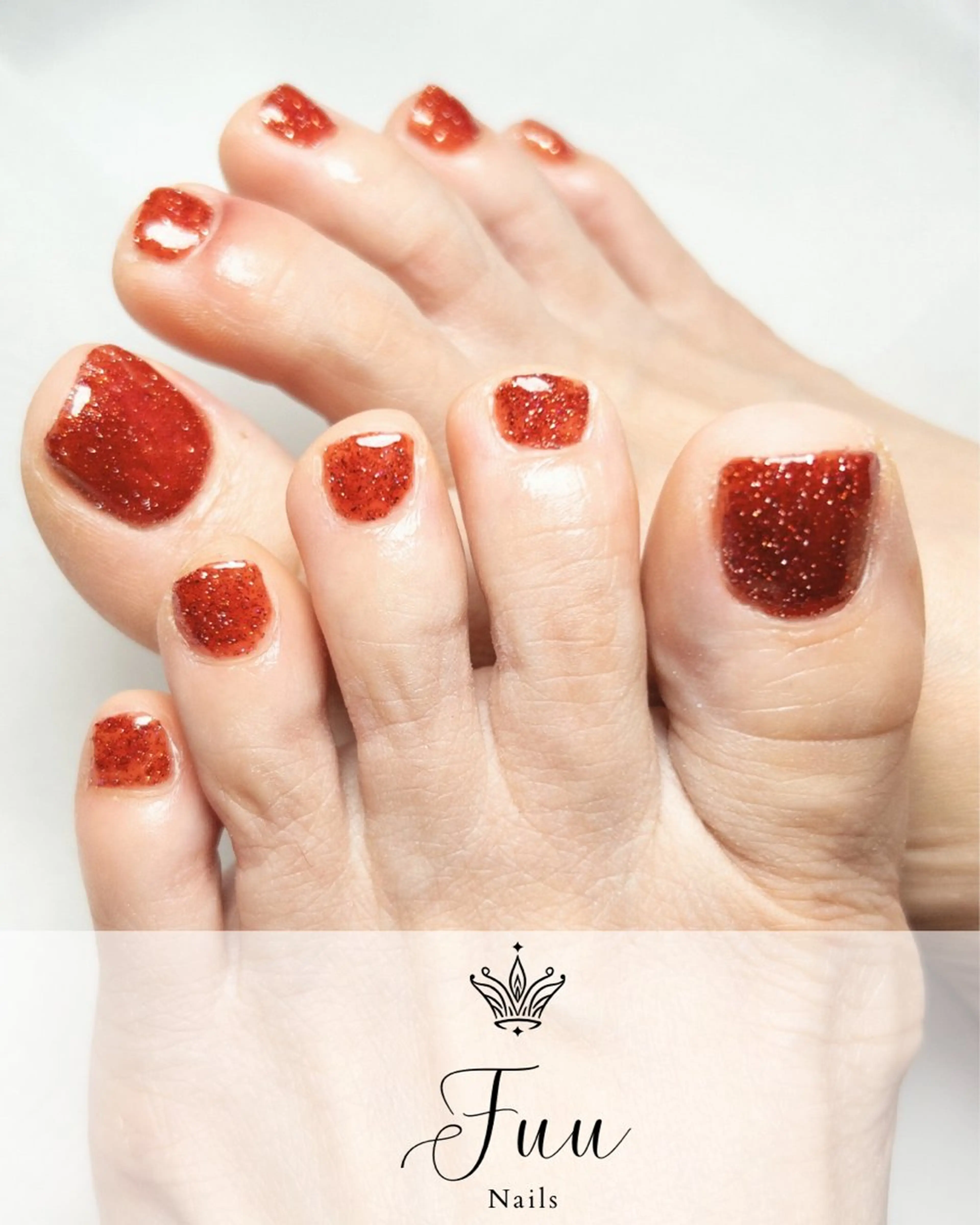 ネイル フットネイル ワンカラーネイル シンプルネイル フットネイル 犬のいるネイルサロン Fuu nailsのネイルデザイン