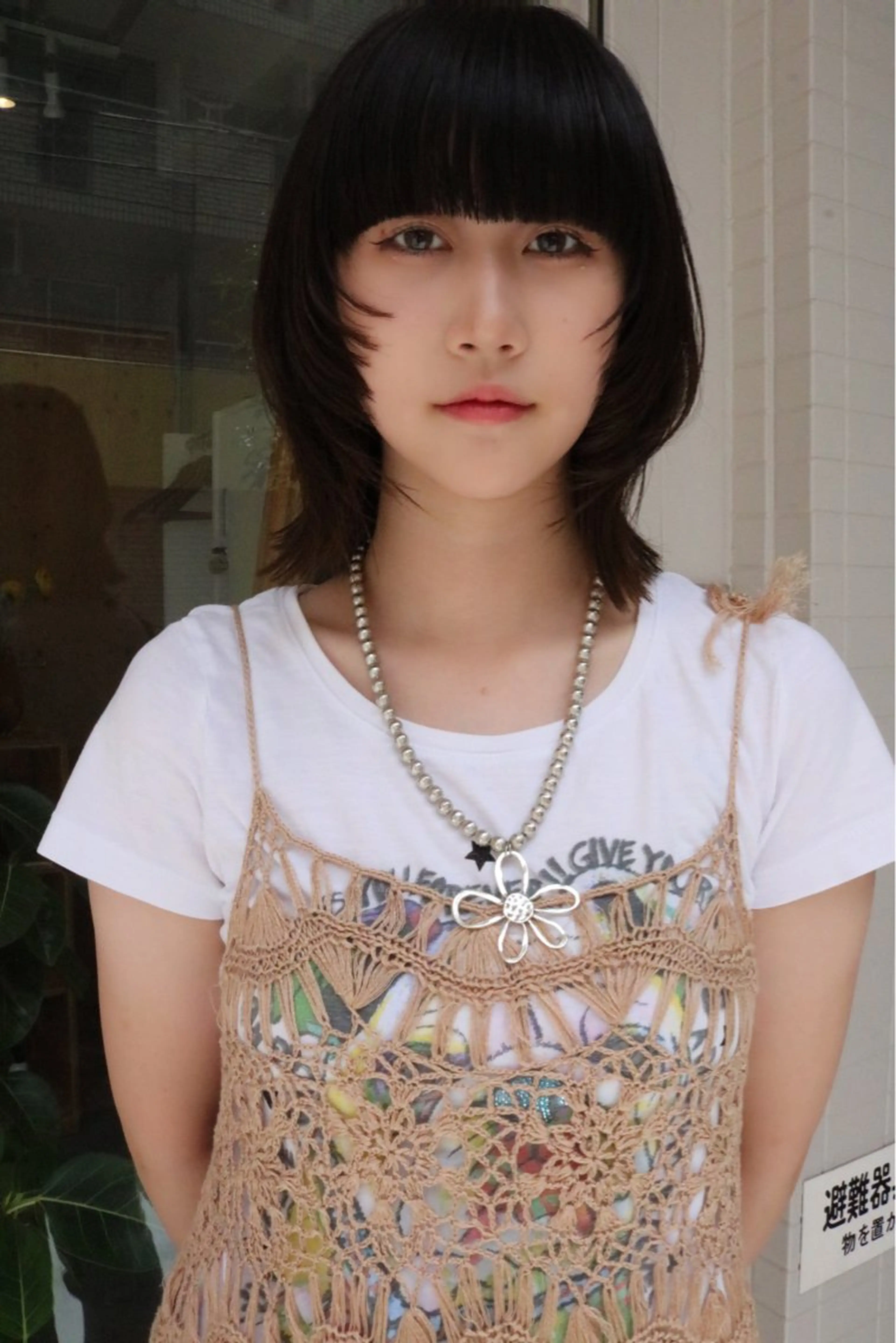 ミディアム カット 松村 澪里のヘアスタイル